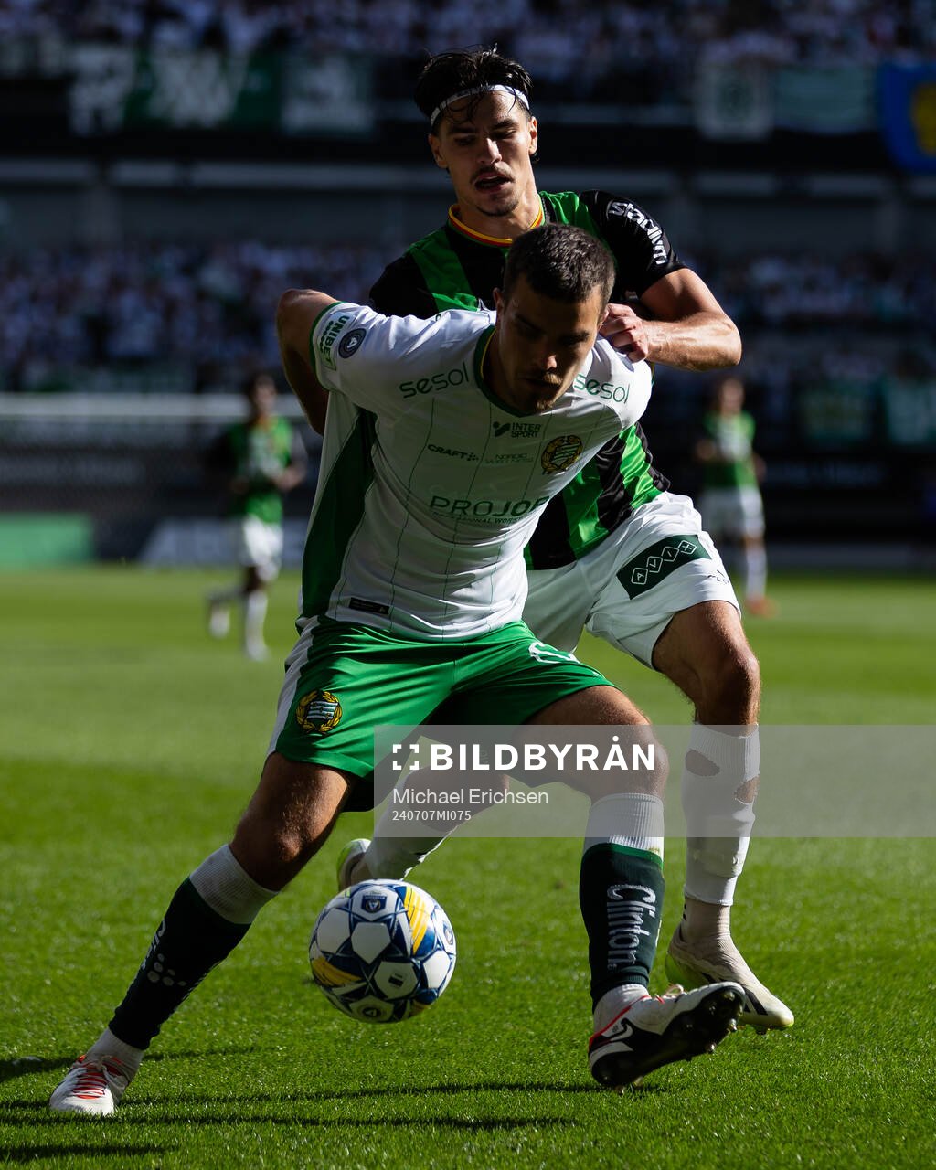 Hammarbys Pavle Vagic och GAIS William Milovanovic
