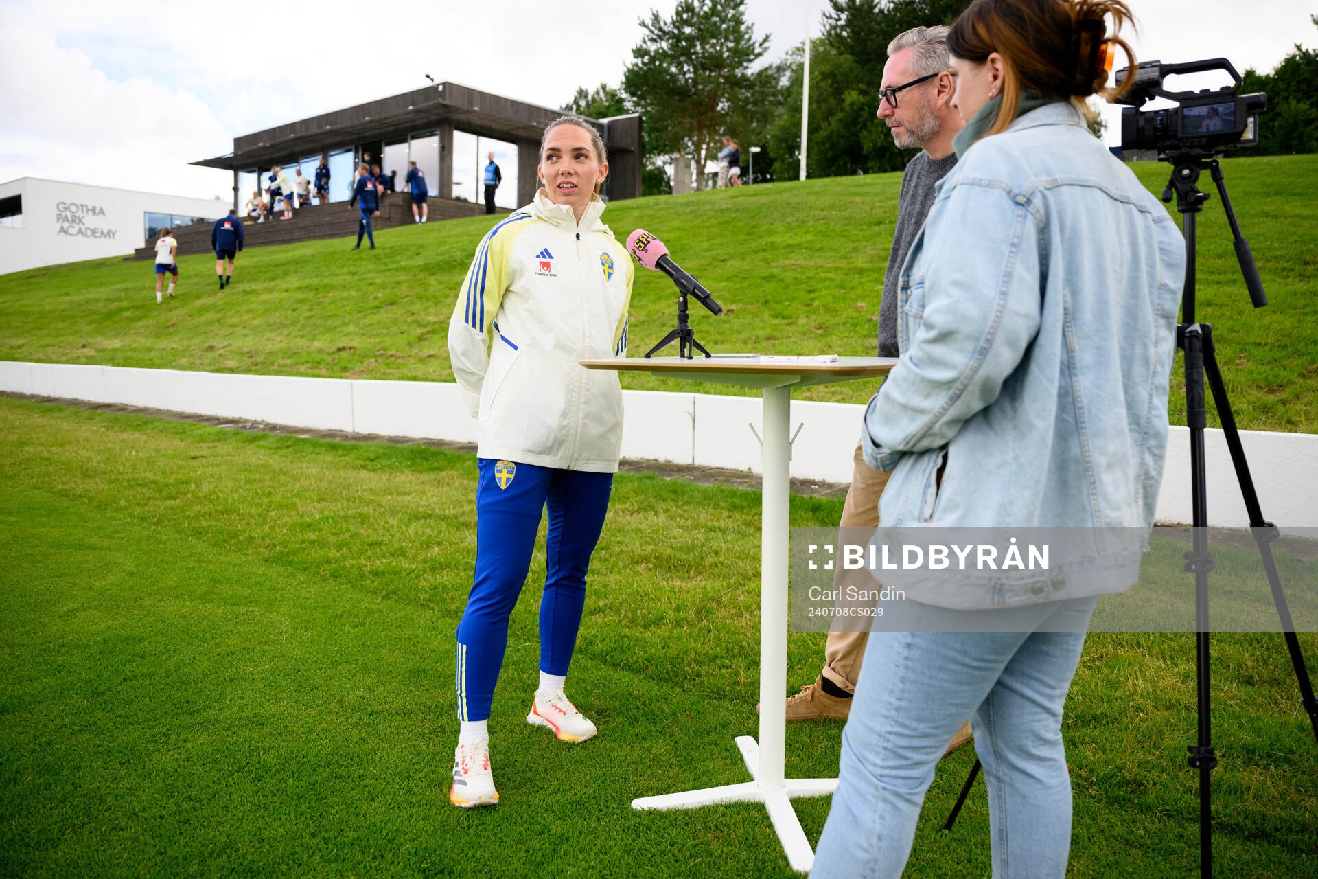 Elin Rubensson is being interviewed