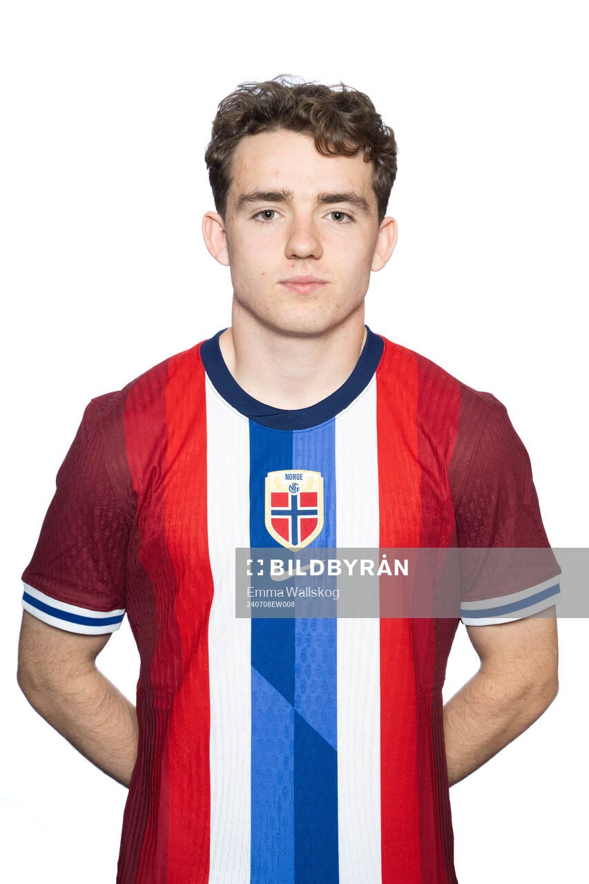 Edvin Austbø of the Norwegian U19 national football team
