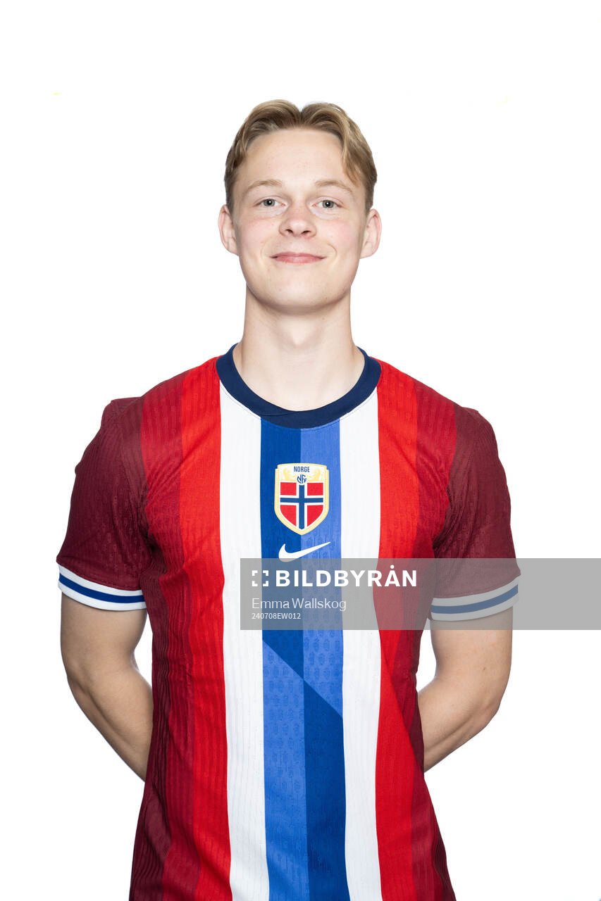Simen Vatne Haram of the Norwegian U19 national football