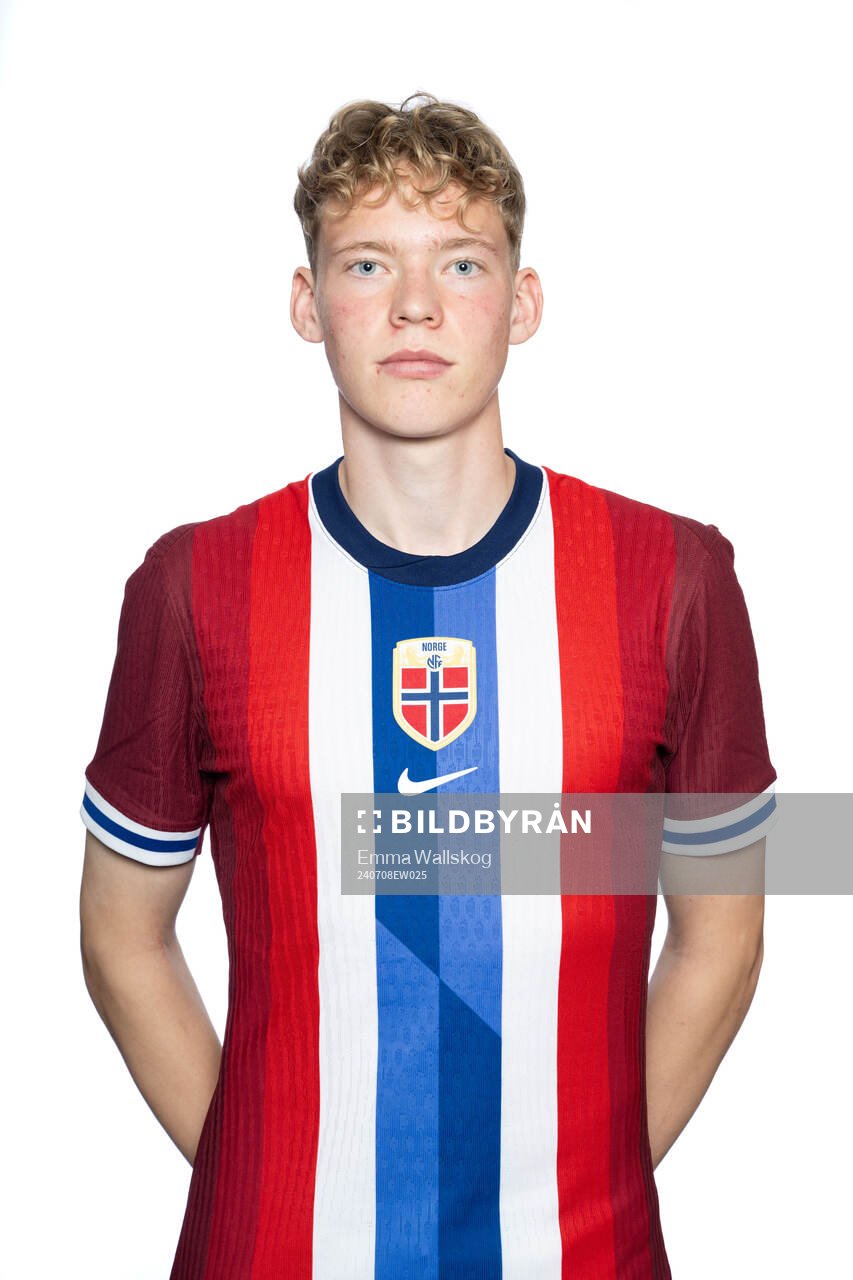 Vetle Auklend of the Norwegian U19 national football team