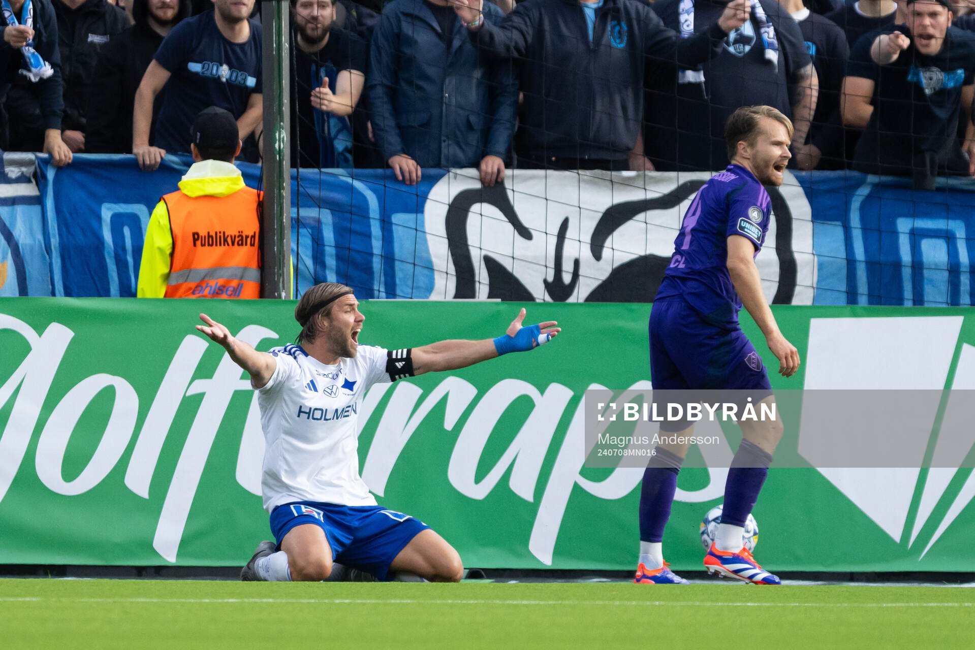 IFK Norrköpings Christoffer Nyman reagerar