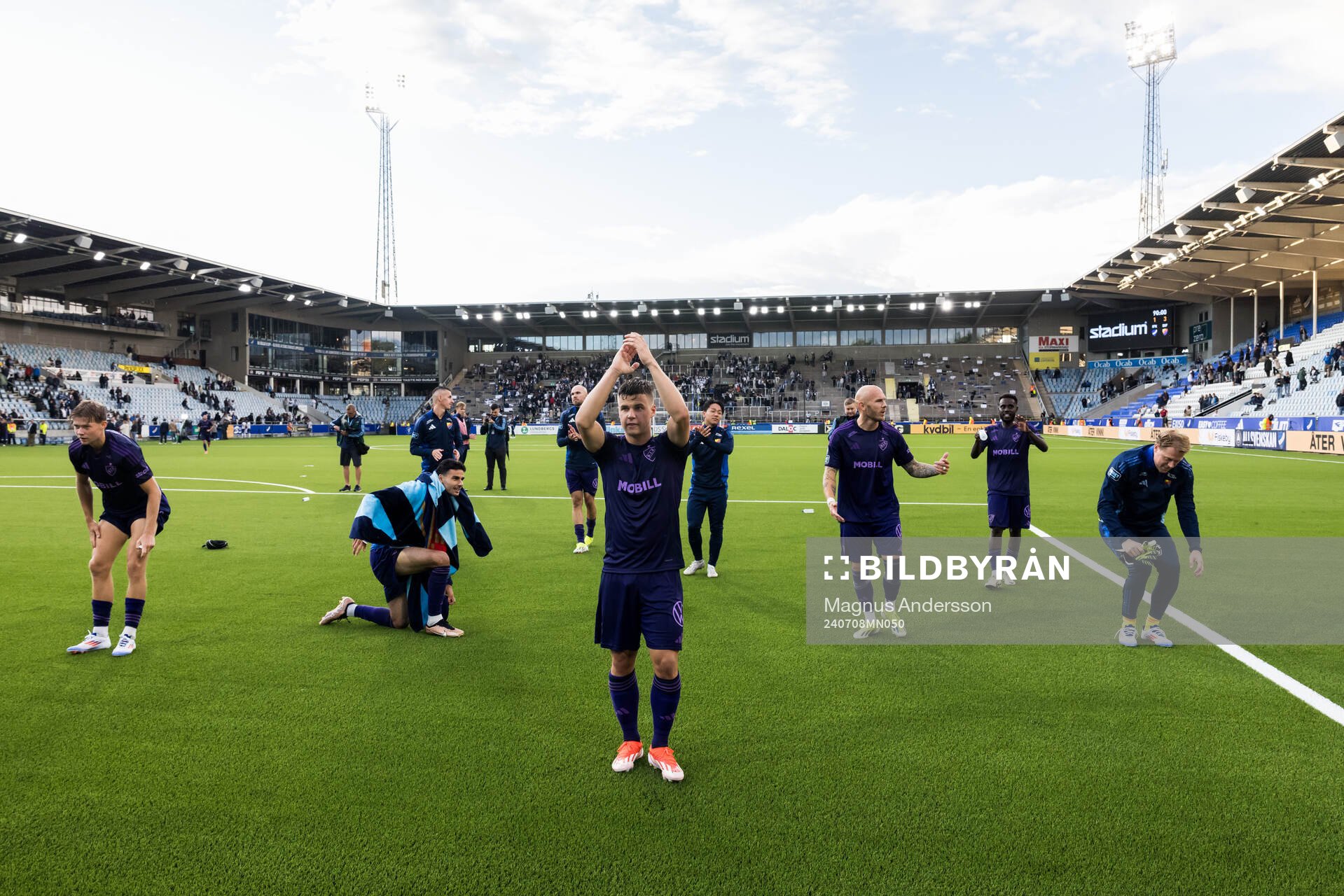Djurgårdens Samuel Dahl jublar
