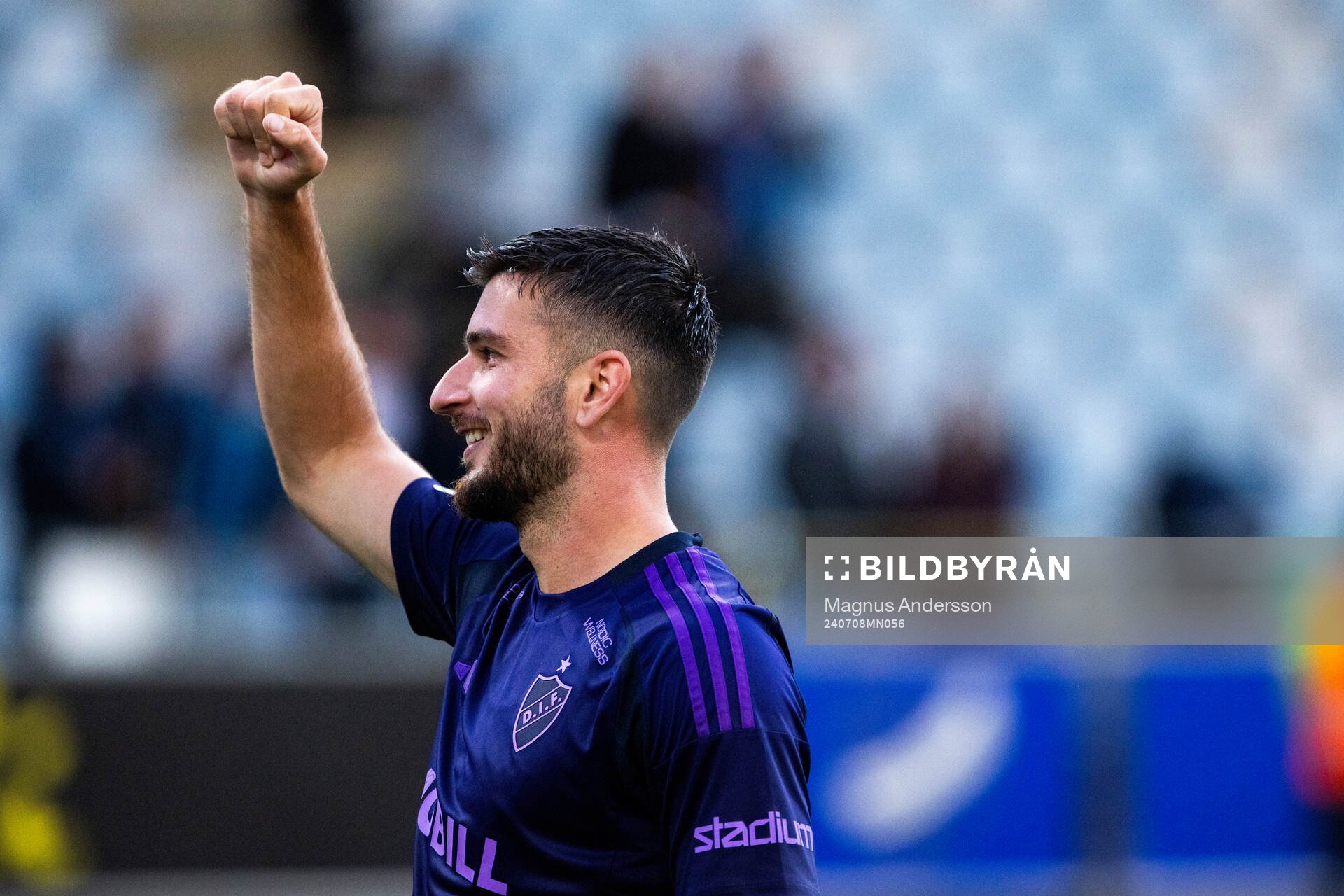 Djurgårdens Besard Sabovic jublar