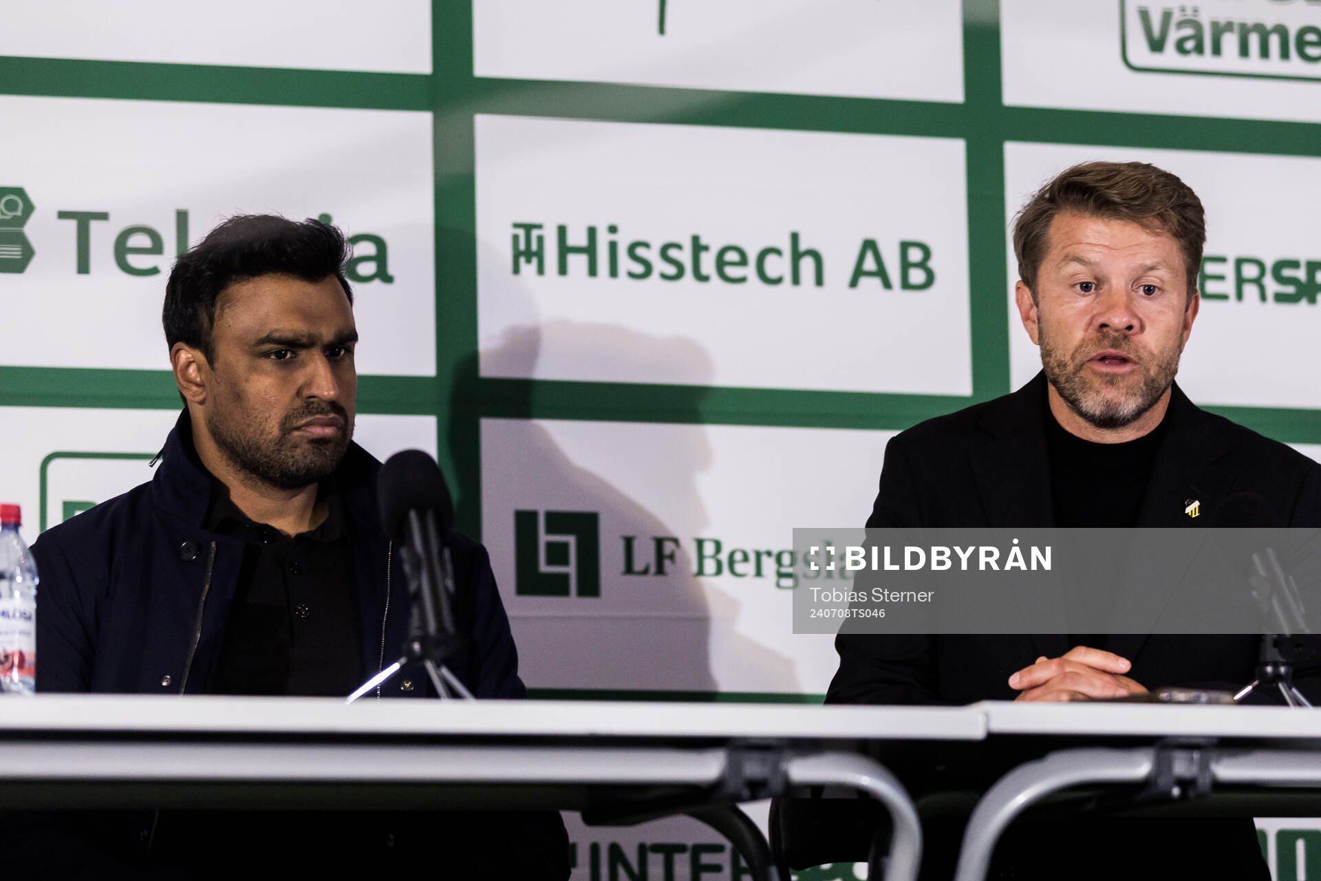 Västerås tränare Kalle Karlsson och Häckens tränare