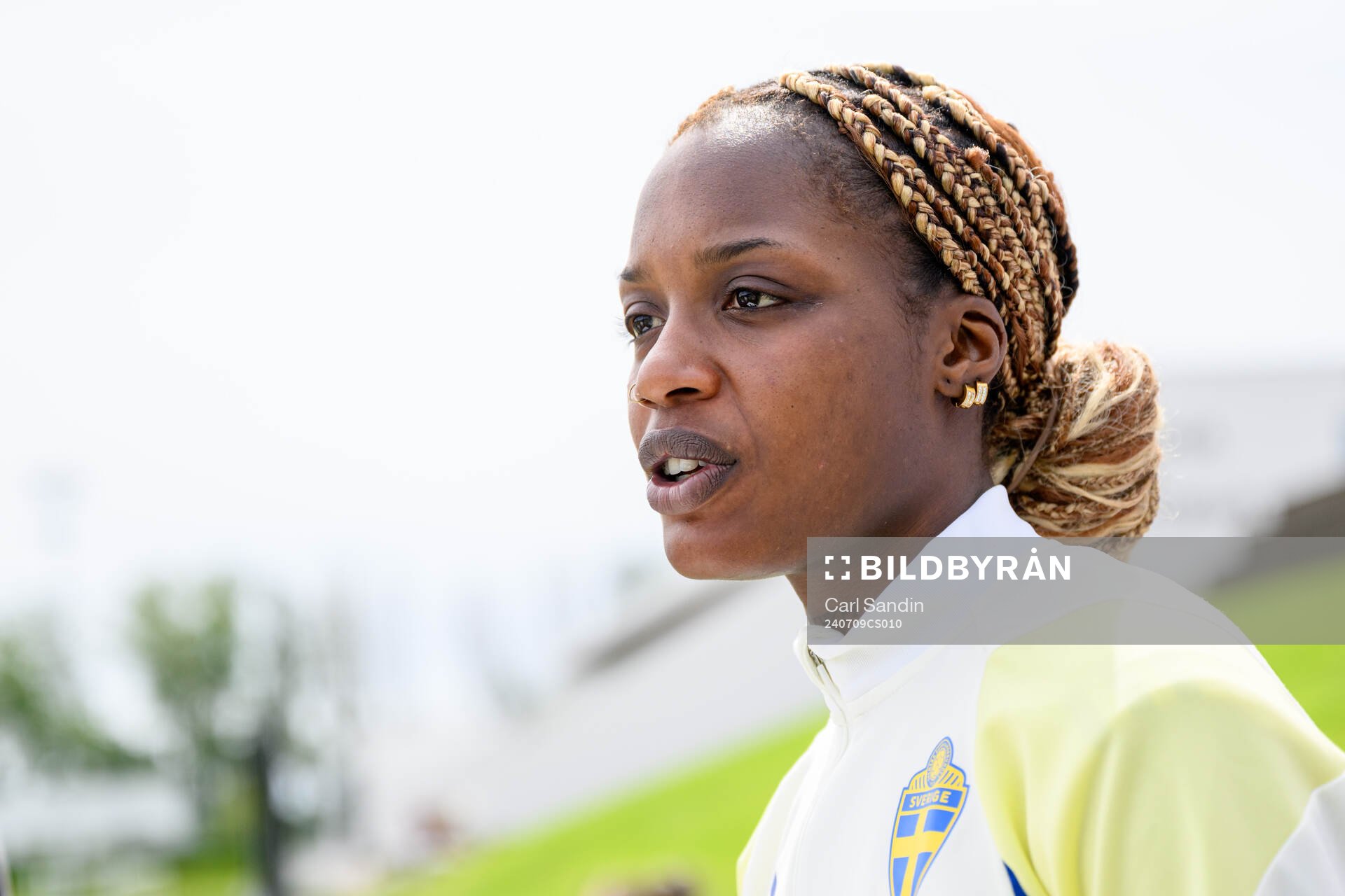 Evelyn Ijeh is being interviewed
