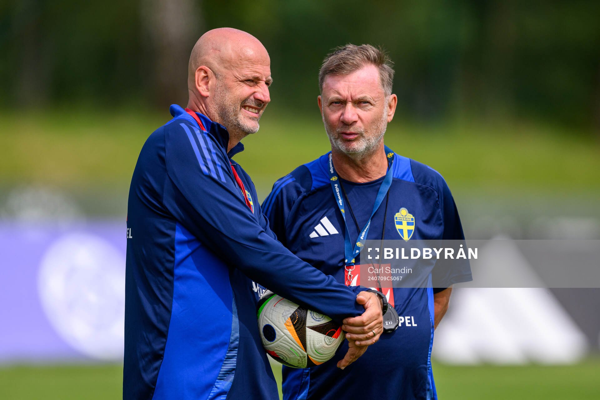 Assistant coach Magnus Wikman and head coach Peter