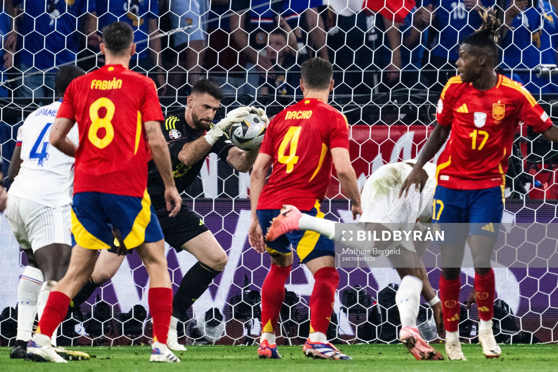 Goalkeeper Unai Simon Mendibil of Spain