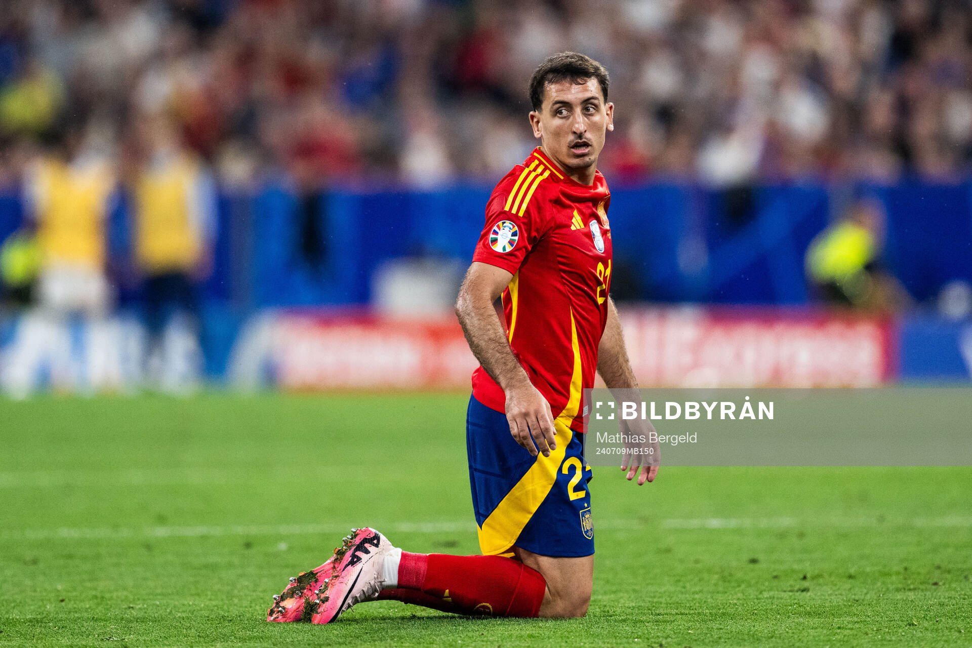 during the UEFA Euro 2024 Football Championship semifinal