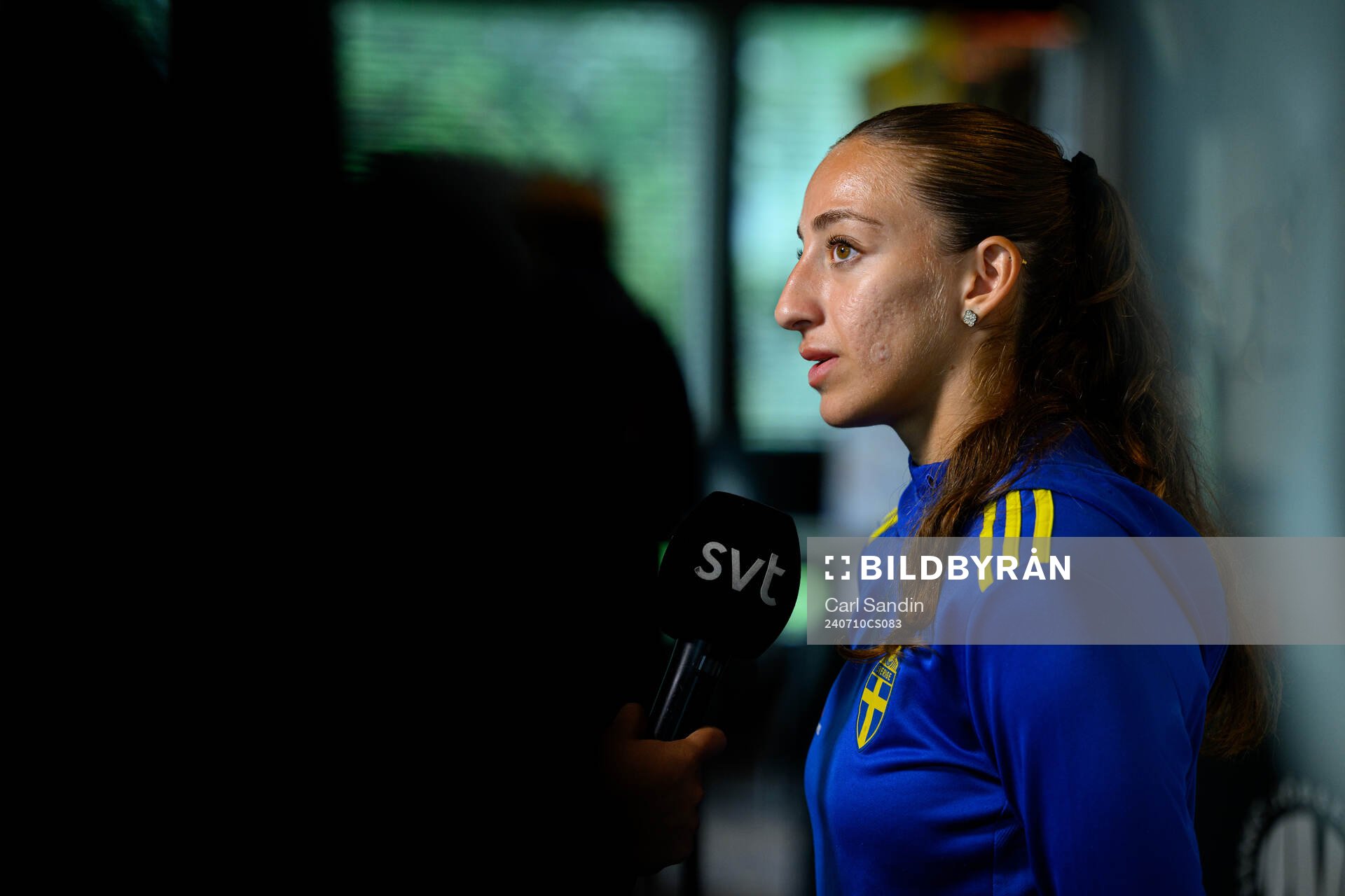 Rusul Rosa Kafaji is being interviewed