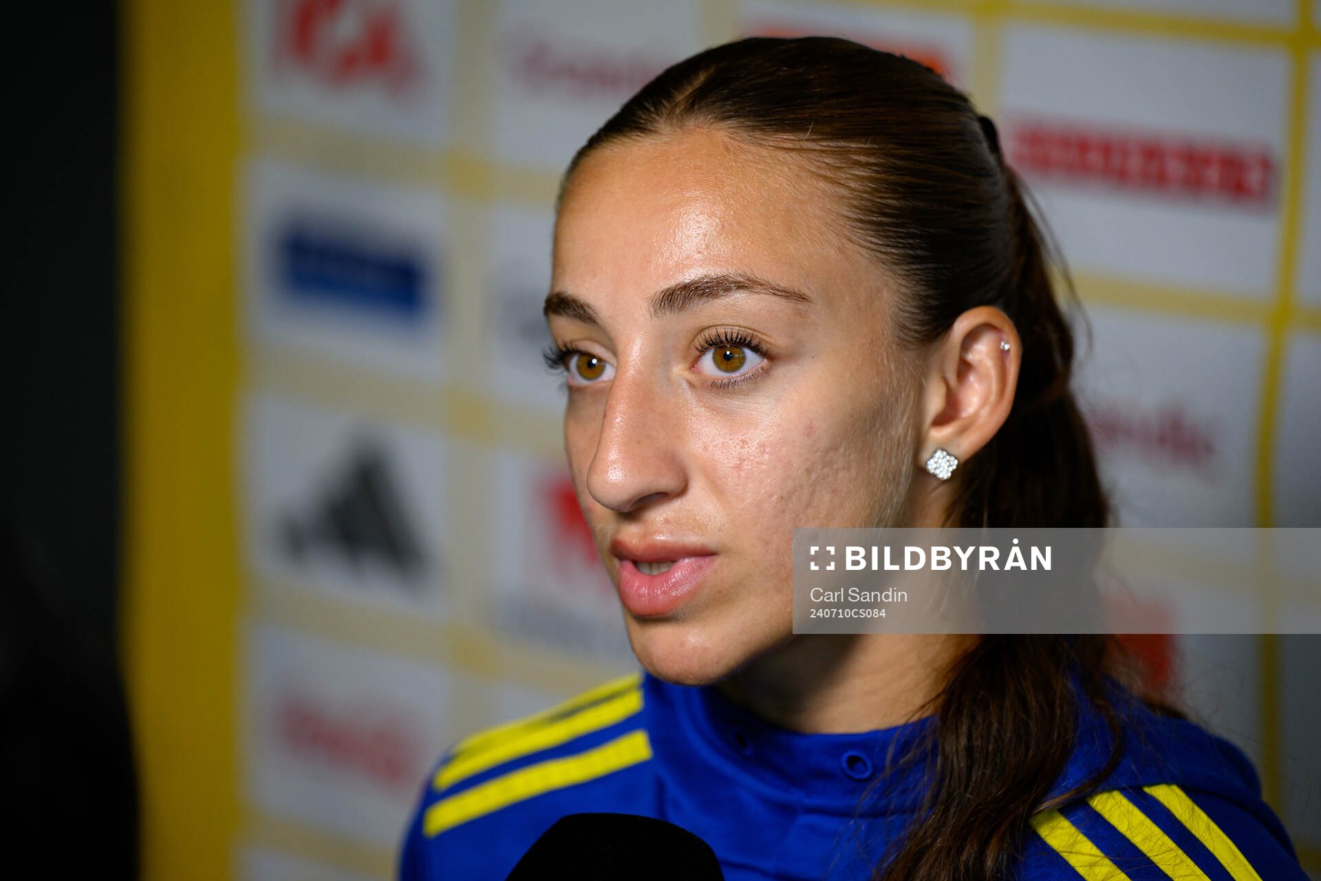 Rusul Rosa Kafaji is being interviewed