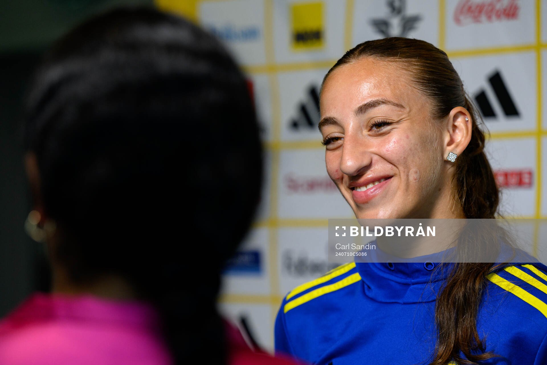 Rusul Rosa Kafaji is being interviewed