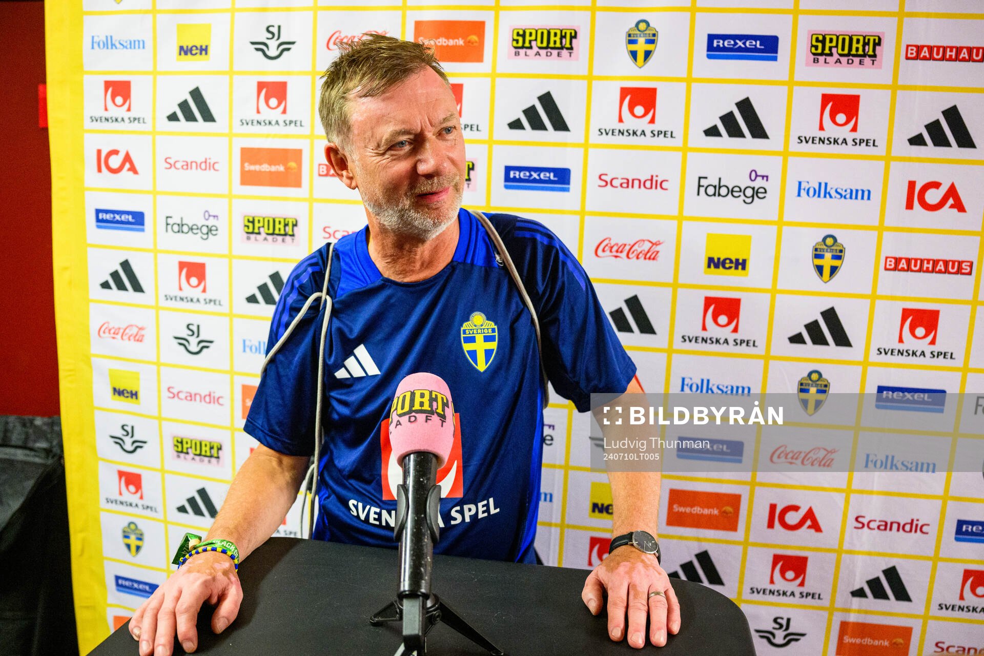 Head coach Peter Gerhardsson of the Swedish women's