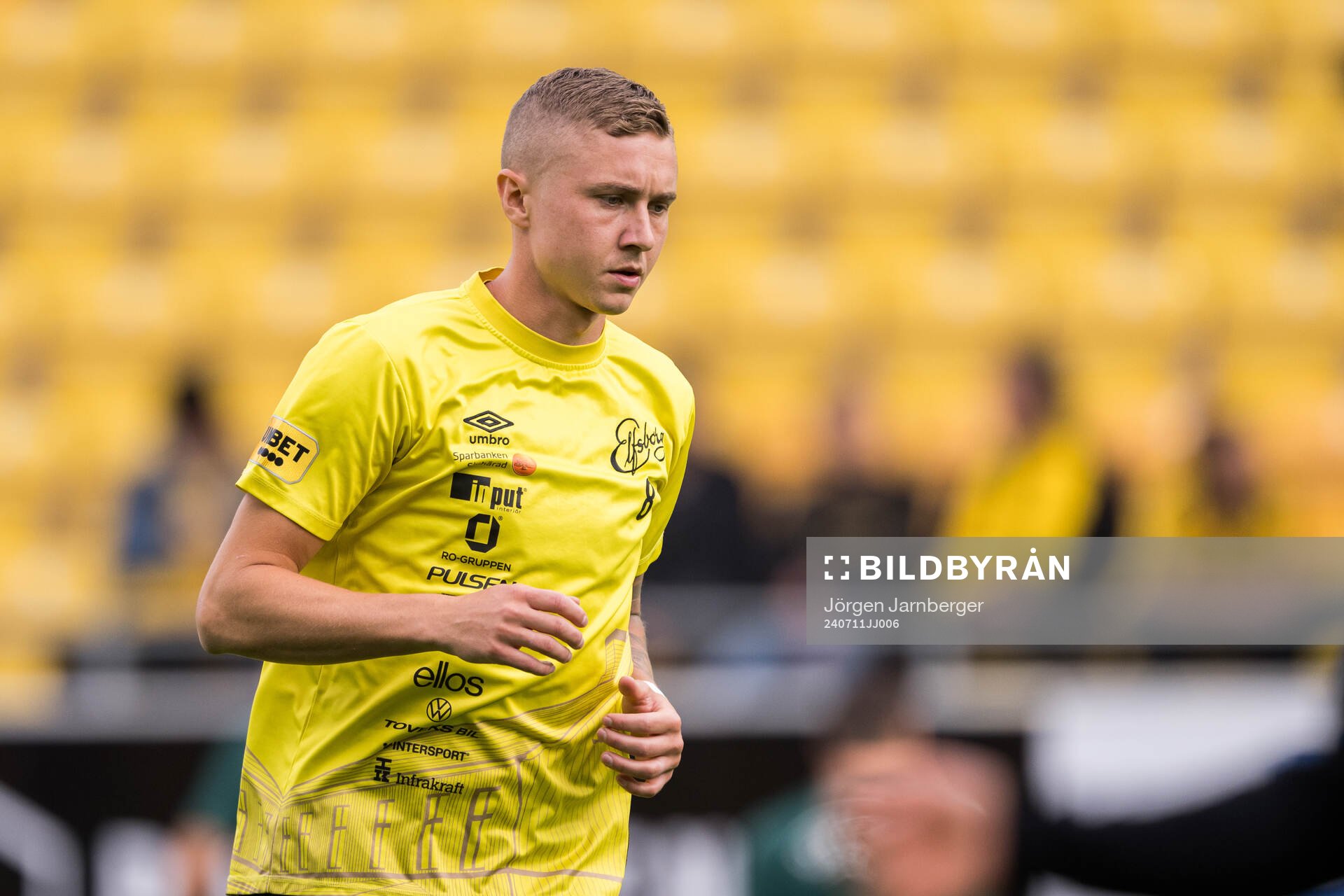 Sebastian Holmen of Elfsborg ahead of the UEFA Europa League qualification match between Elfsborg and Pafos on July 11, 2024 in Borås.