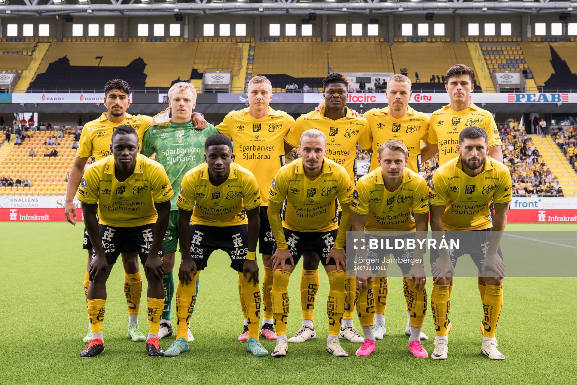 The starting eleven of Elfsborg