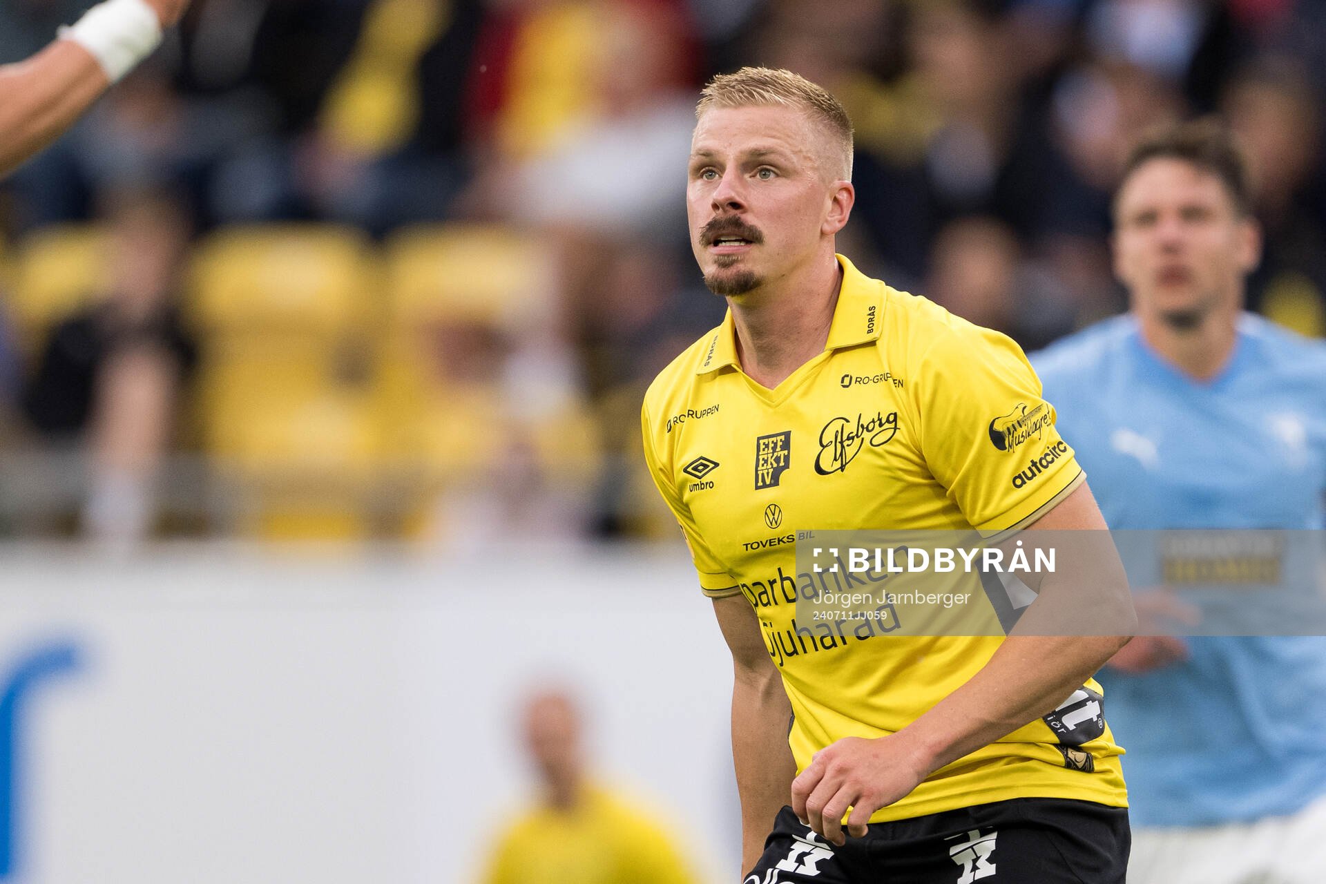 Per Frick of Elfsborg during the UEFA Europa League qualification match between Elfsborg and Pafos on July 11, 2024 in Borås.