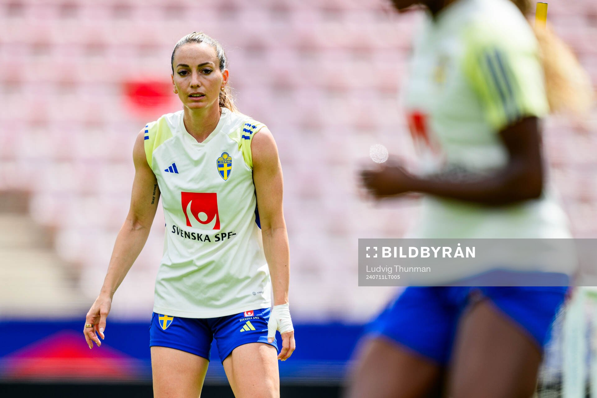 Kosovare Asllani of Sweden of the Swedish women's national