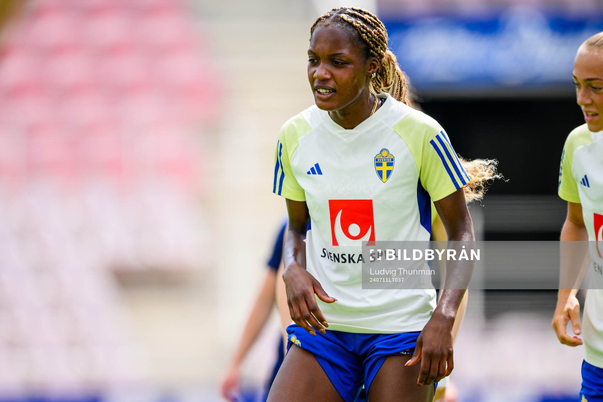 Evelyn Ijeh of the Swedish women's national football team