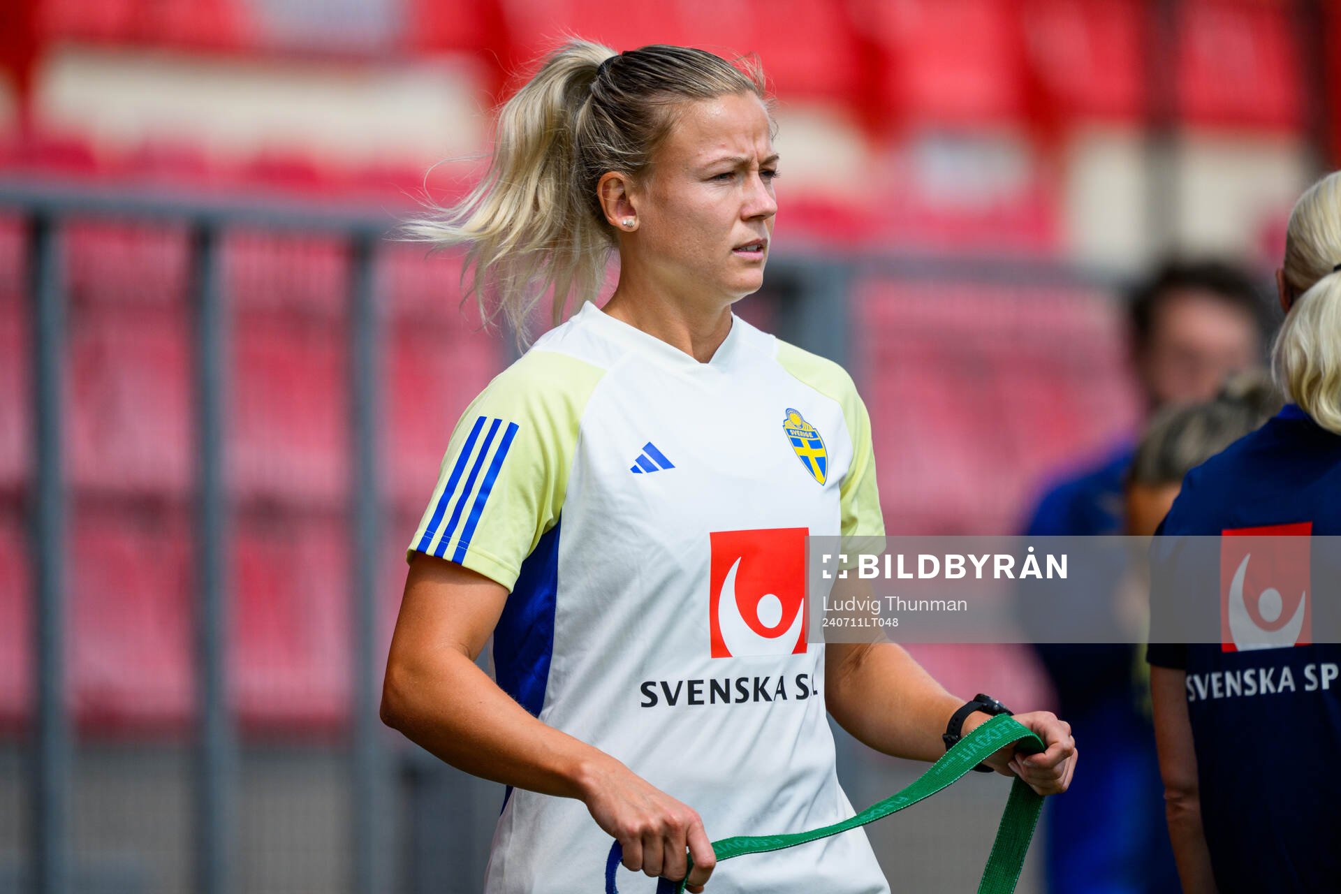 Hanna Glas of the Swedish women's national football team at