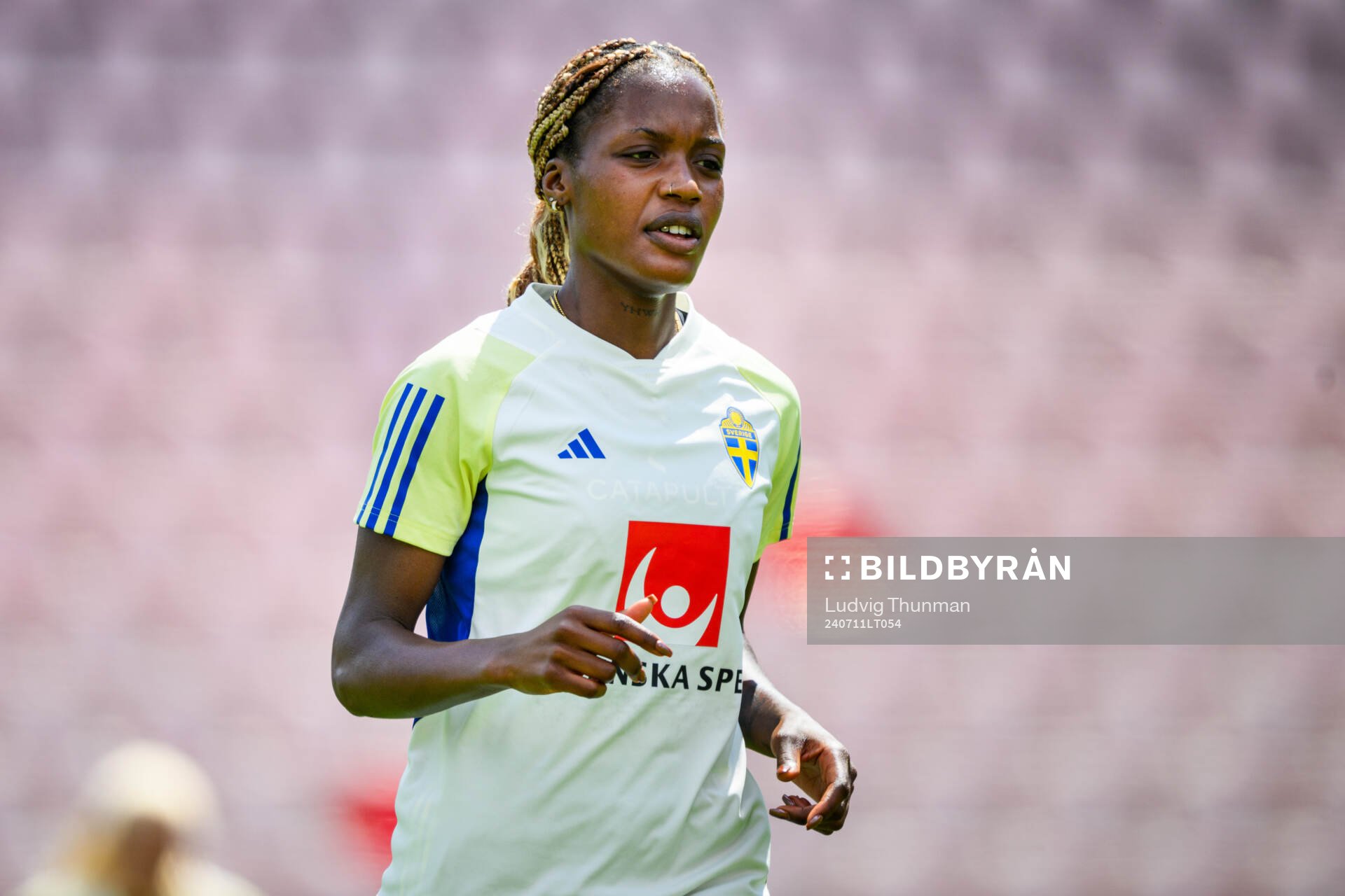 Evelyn Ijeh of the Swedish women's national football team