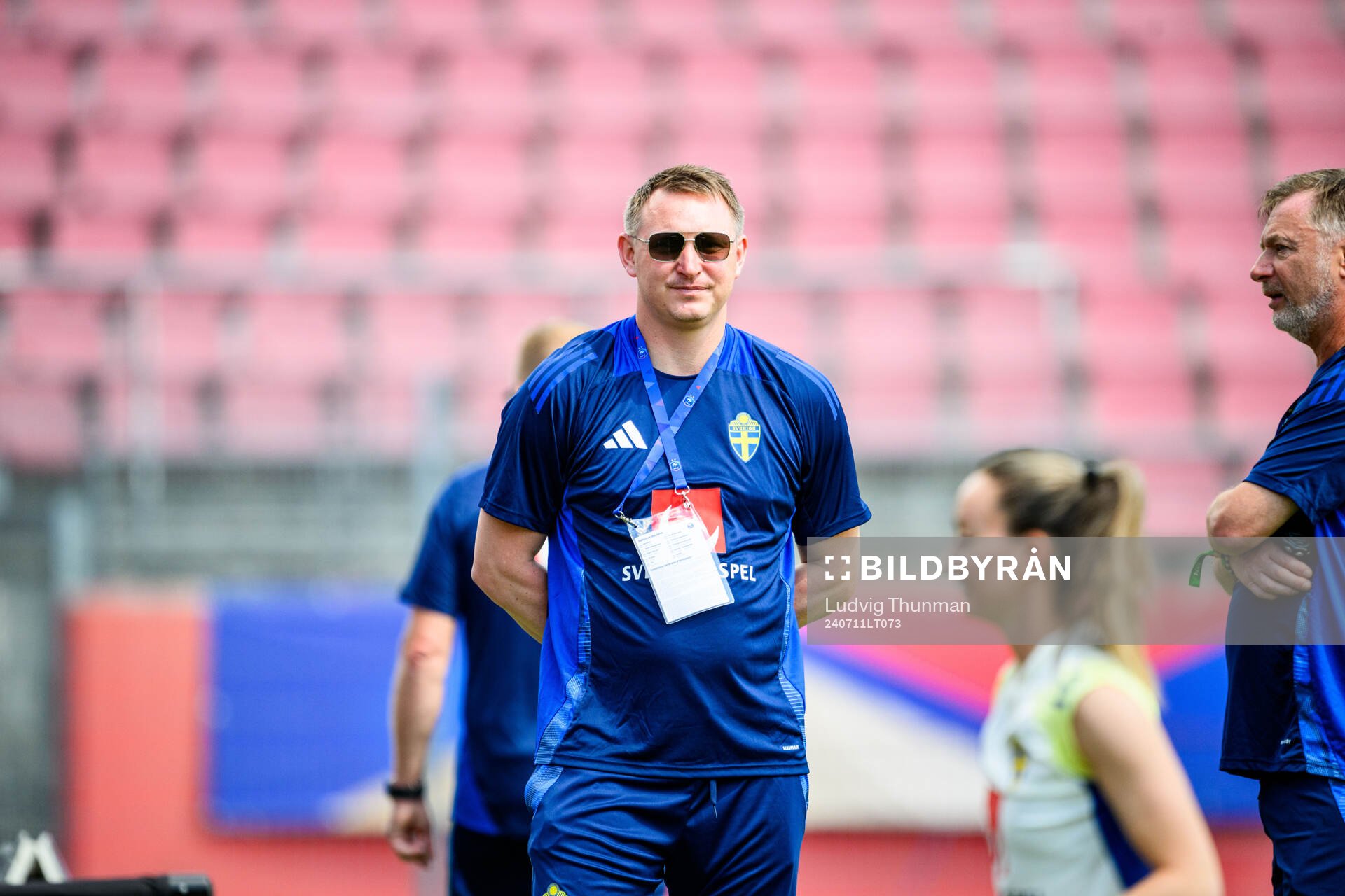 Of the Swedish women's national football team at a training