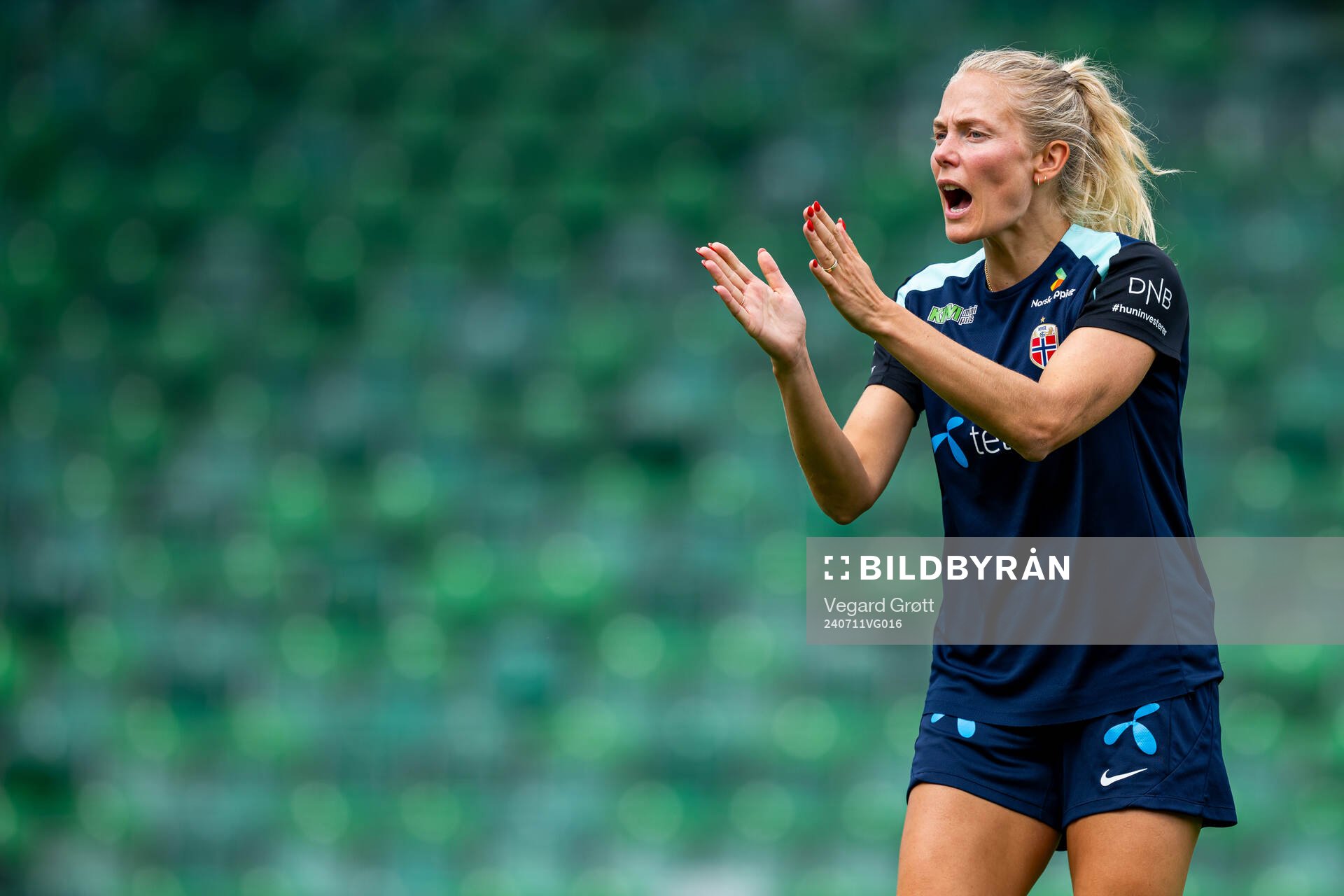 Guro Bergsvand of the Norwegian women's national football