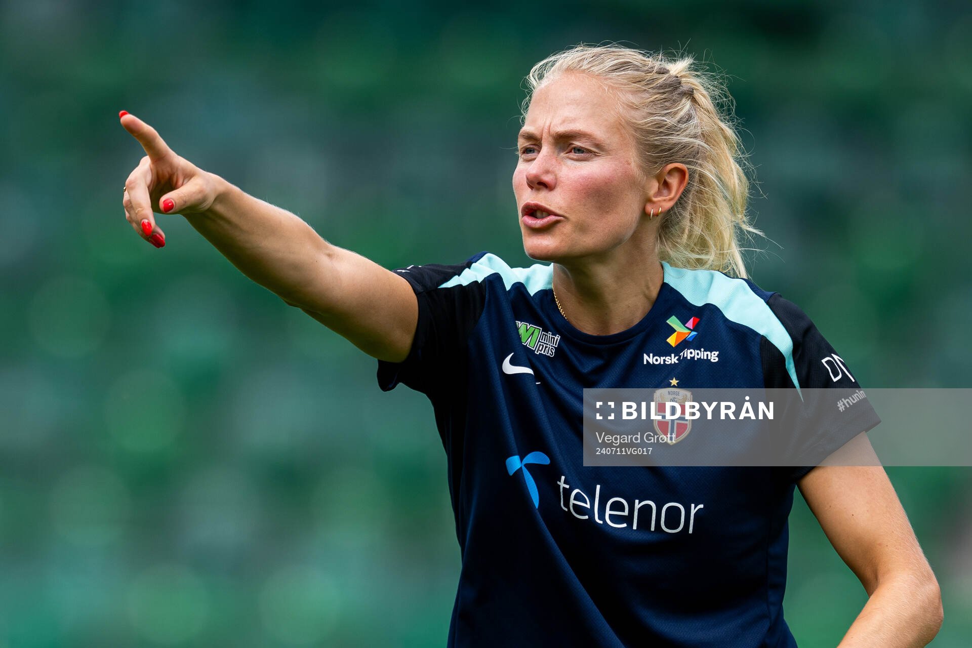 Guro Bergsvand of the Norwegian women's national football