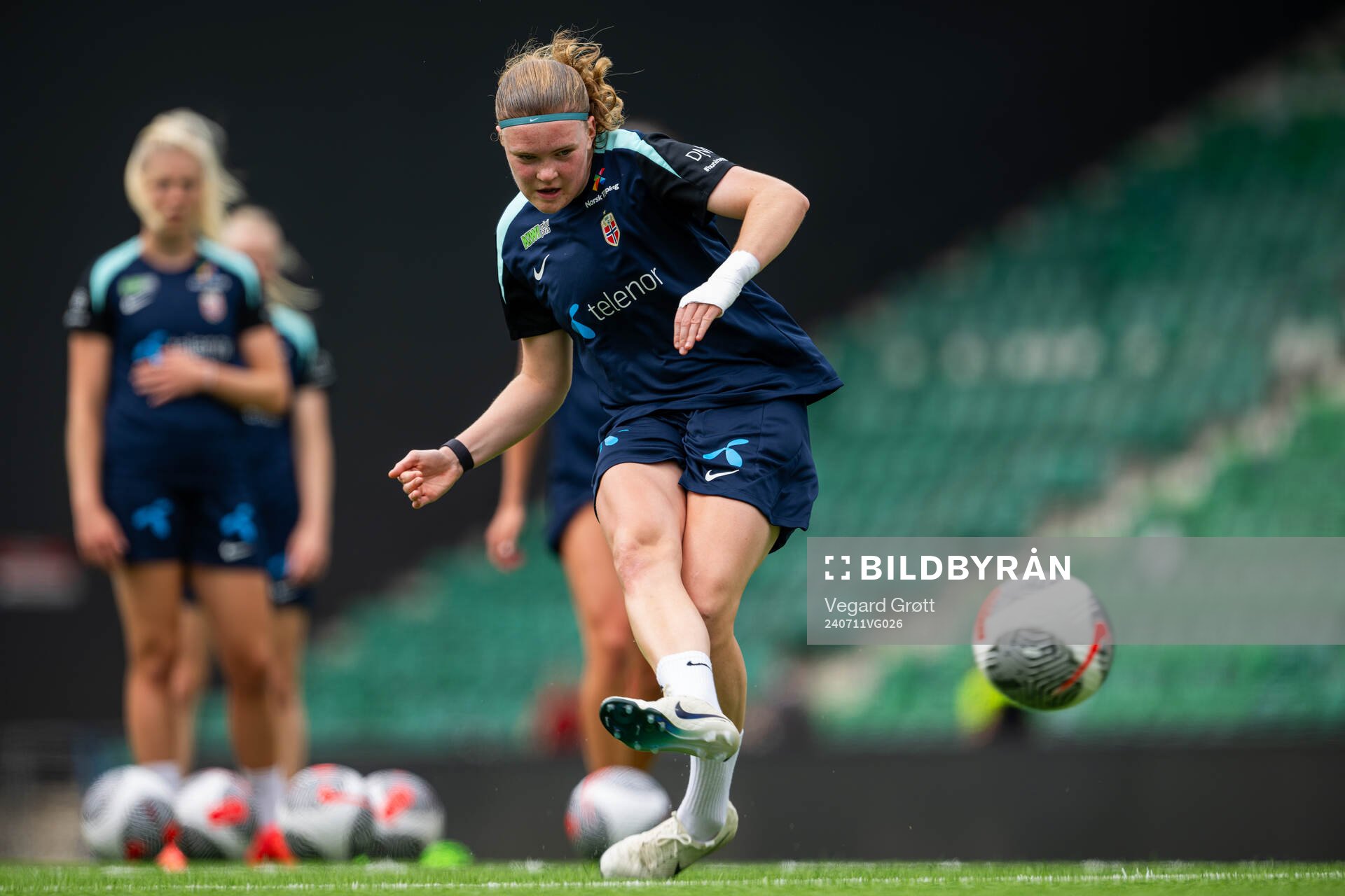 Signe Gaupset of the Norwegian women's national football