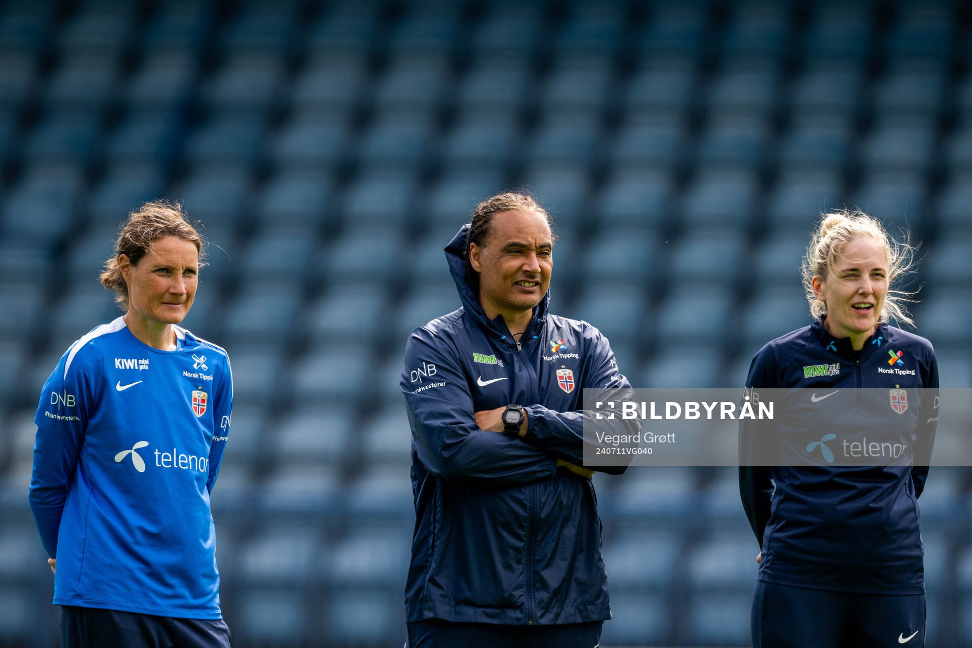 Assistant coach Ingvild Stensland, assistant coach Lee