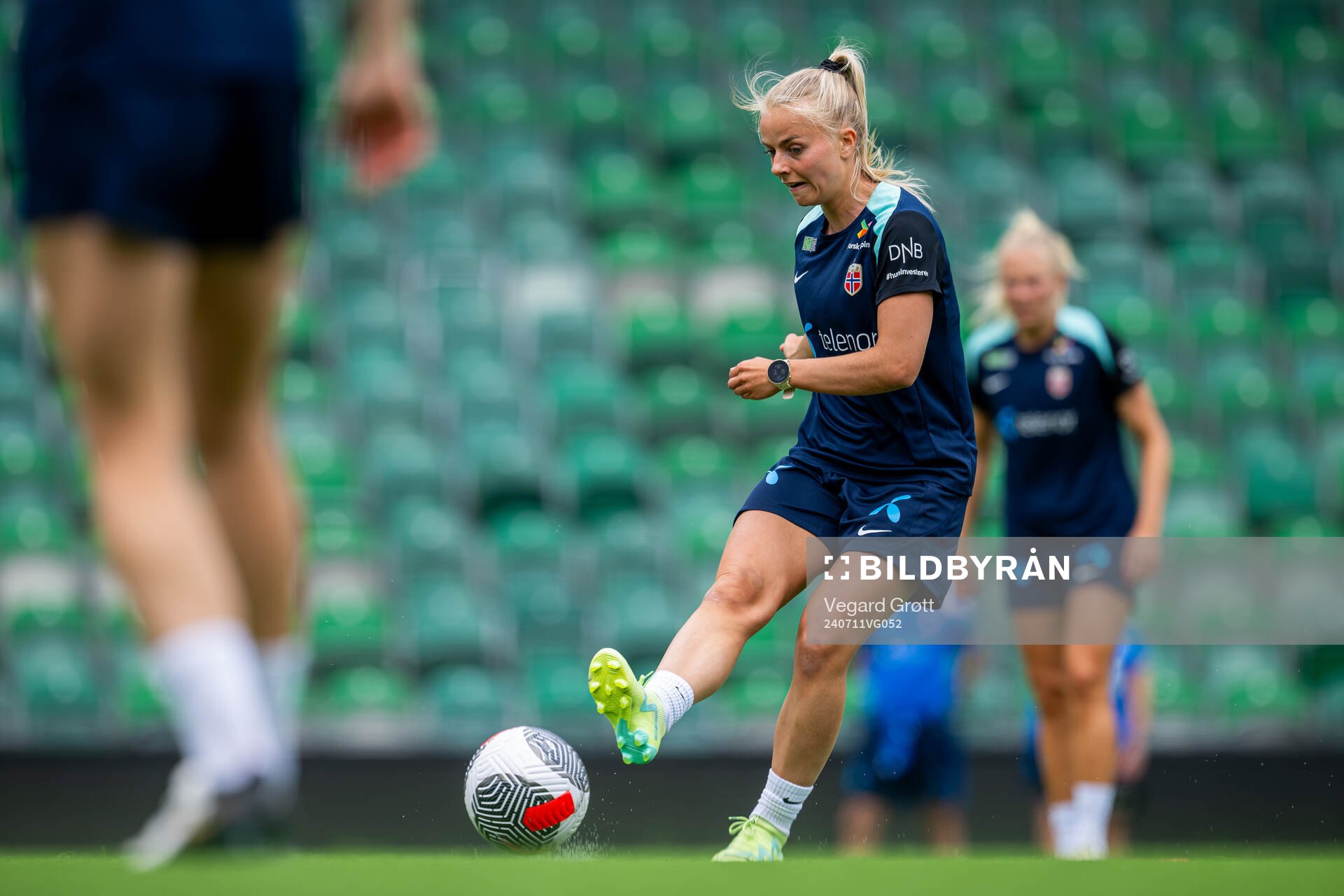 Emilie Woldvik of the Norwegian women's national football