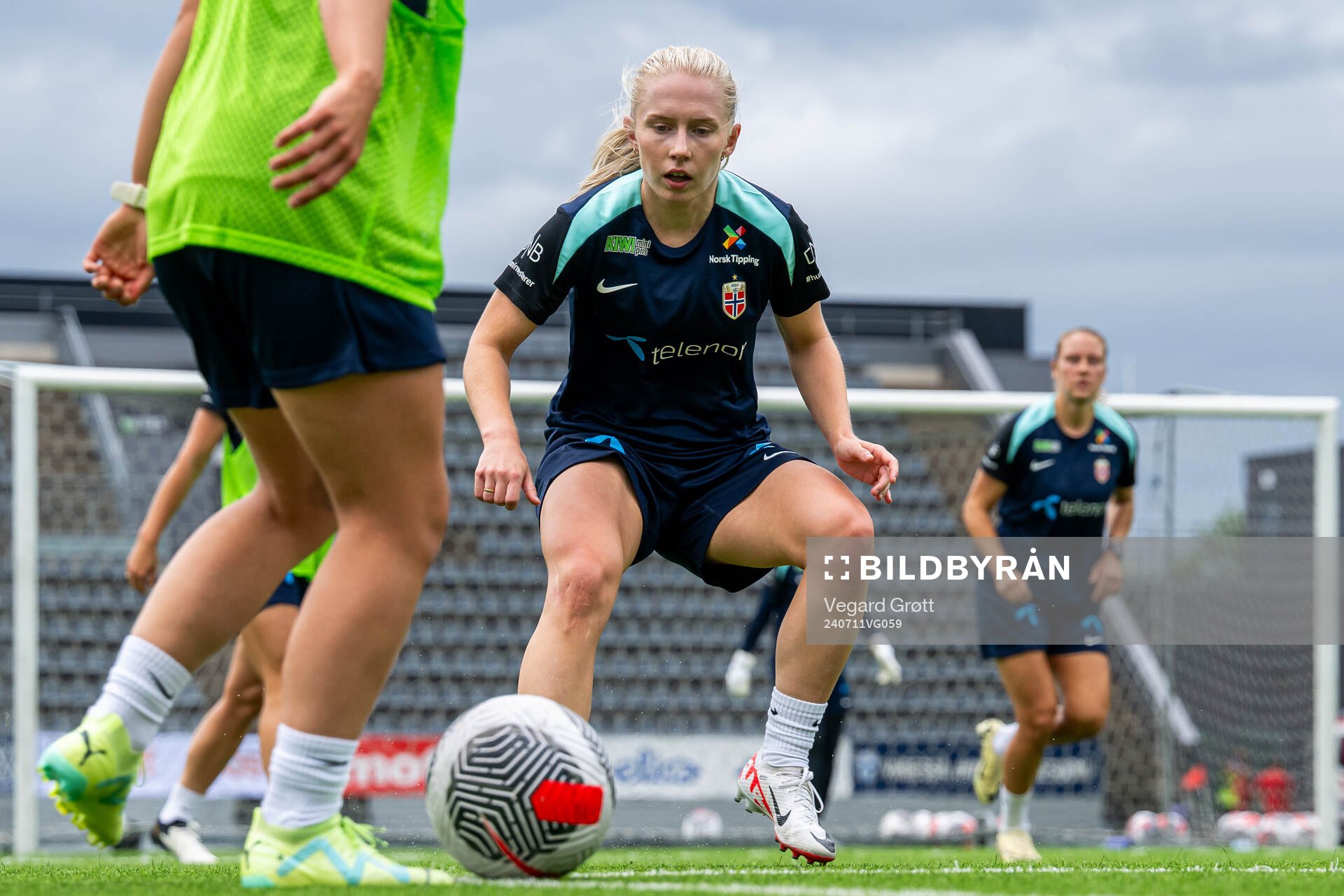 Thea Bjelde of the Norwegian women's national football team