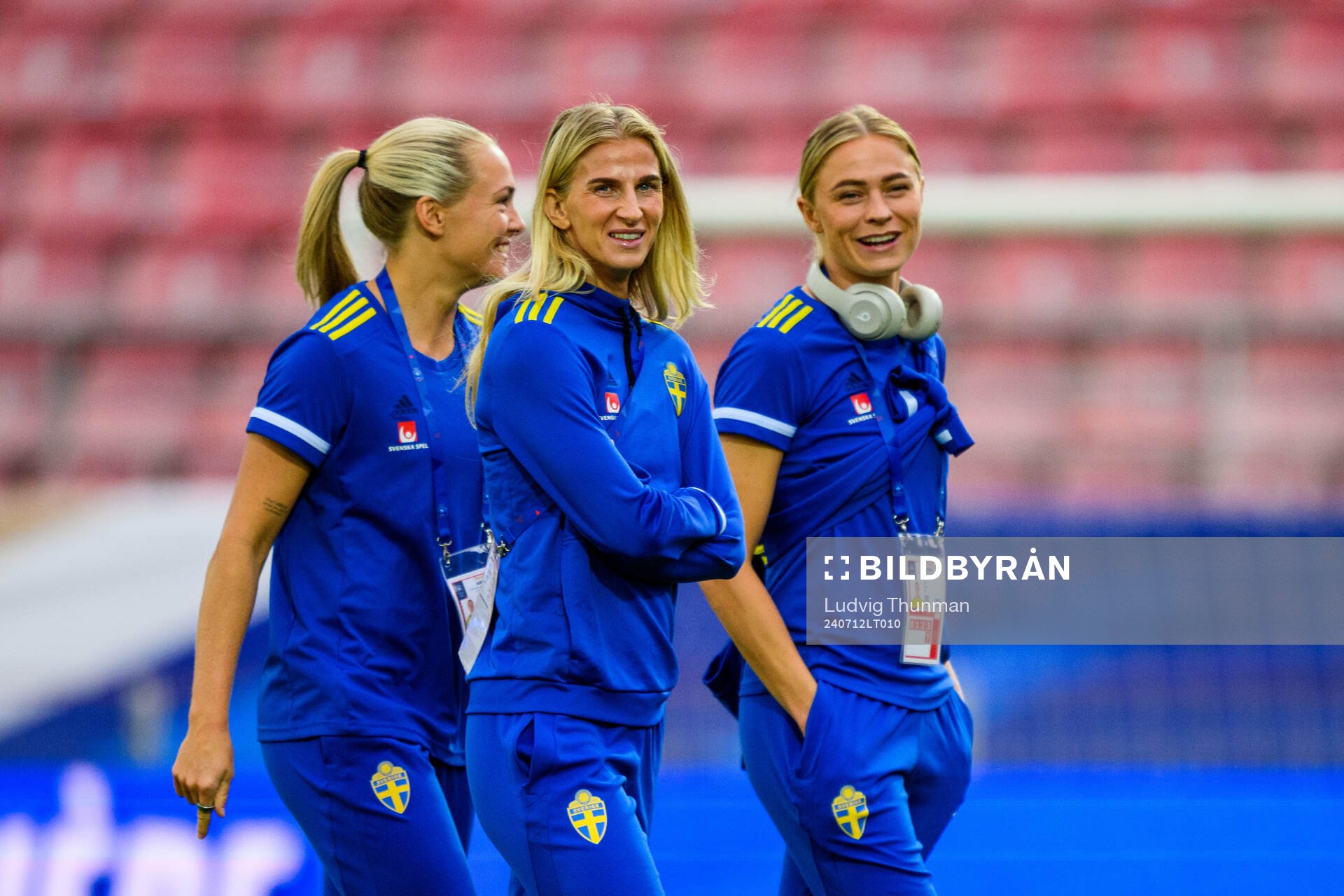 Magdalena Eriksson, Sofia Jakobsson and Fridolina Rolfö of