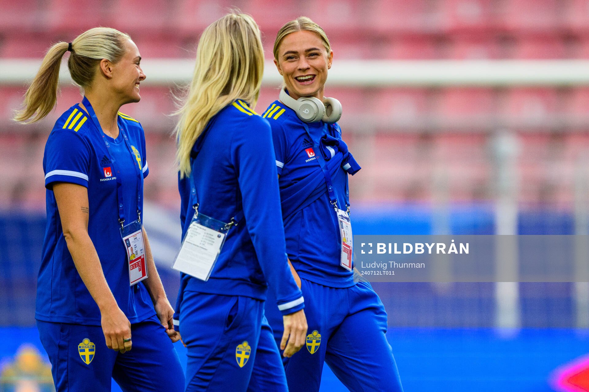 Magdalena Eriksson, Sofia Jakobsson and Fridolina Rolfö of