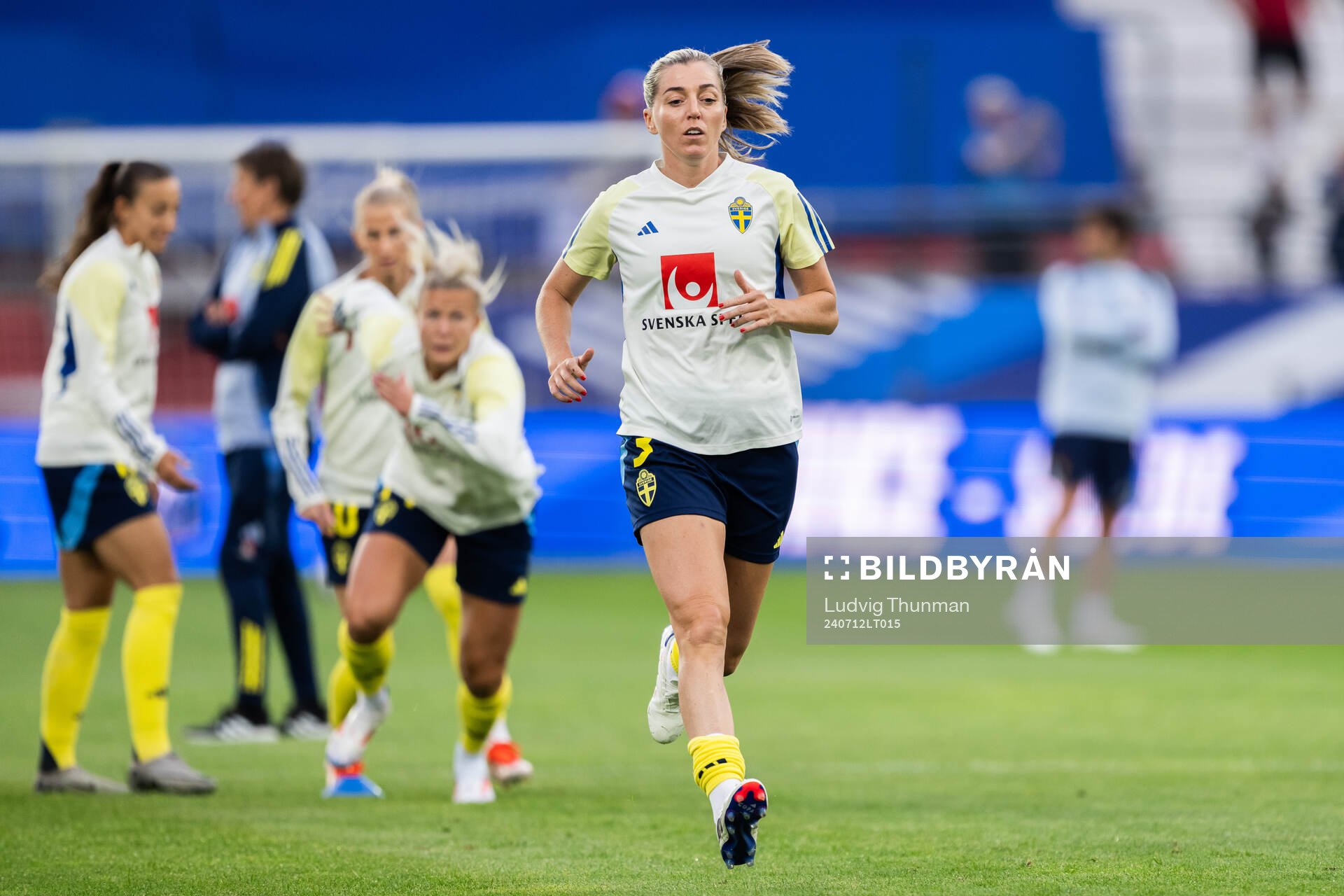 Linda Sembrant of Sweden ahead of the UEFA Women's Euro qualifying football match between France and Sweden on July 12, 2024 in Dijon.