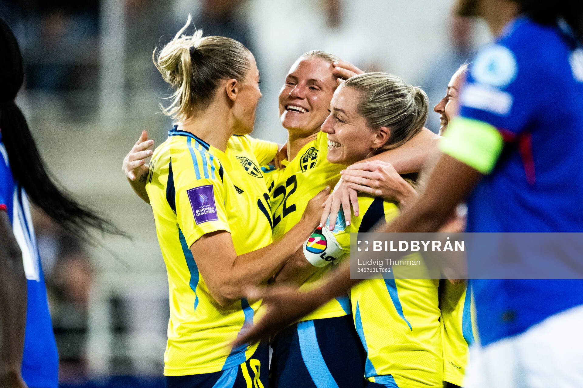 Josefine Rybrink, Fridolina Rolfö and Linda Sembrant of