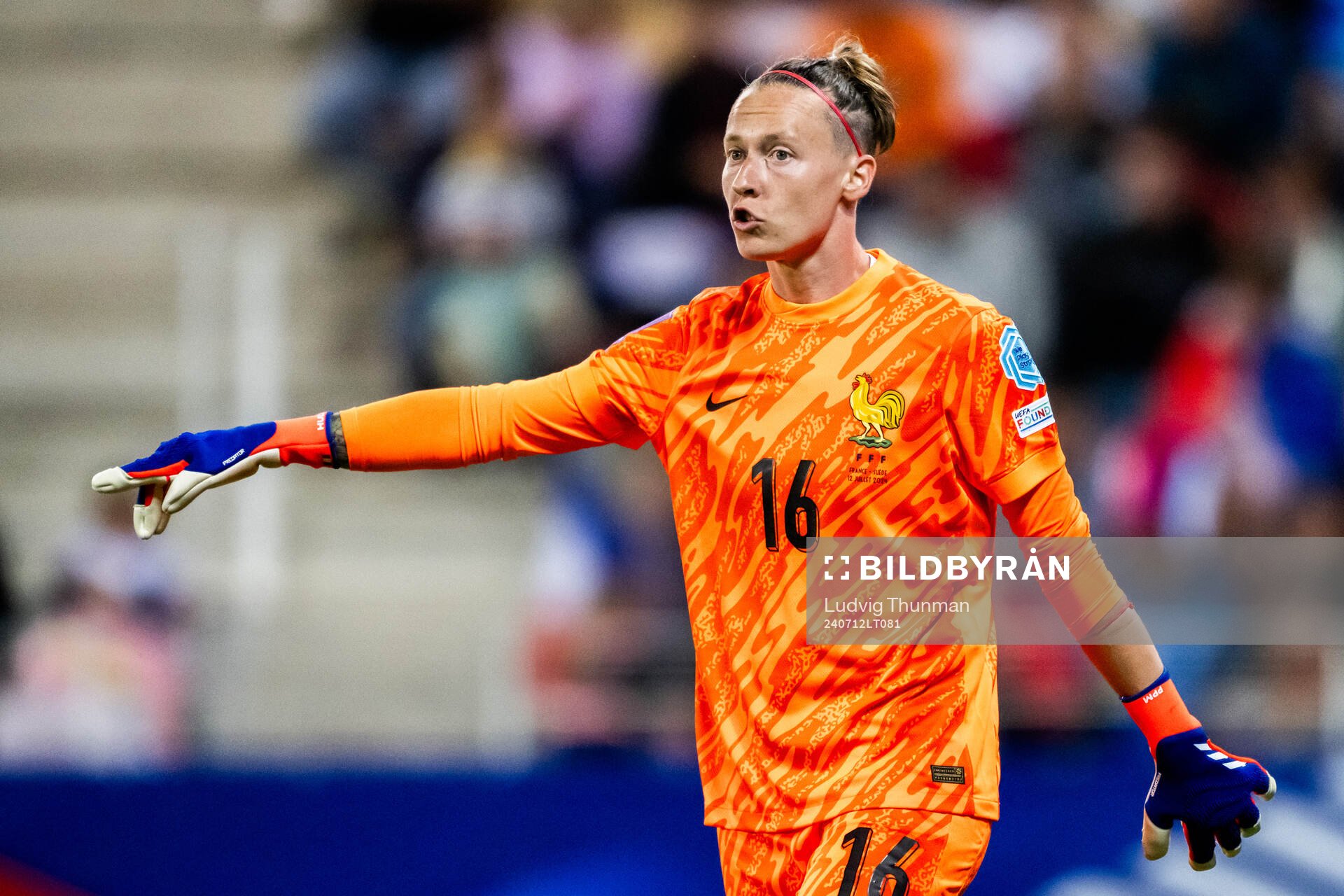 Goalkeeper Maelle Lakrar of France
