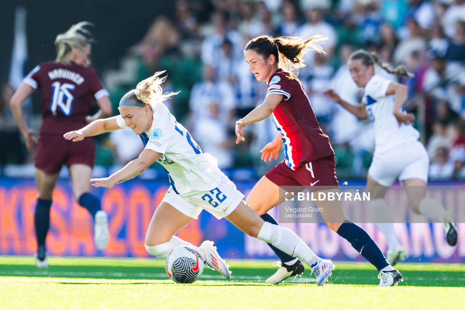 Jutta Rantala of Finland and Tuva Hansen of Norway