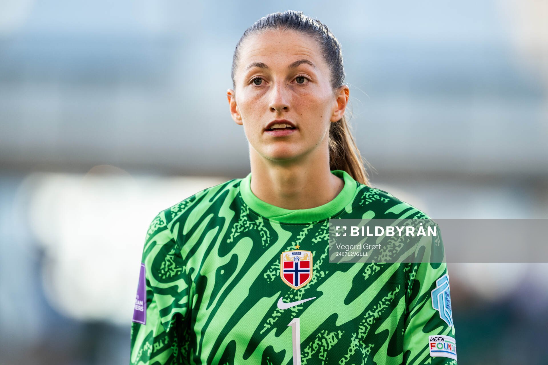 Goalkeeper Cecilie Fiskerstrand of Norway