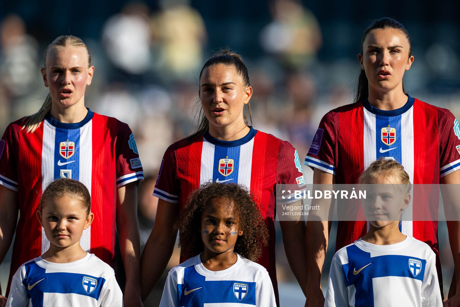 Karina Sævik, Vilde Bøe Risa and Ingrid Syrstad Engen of