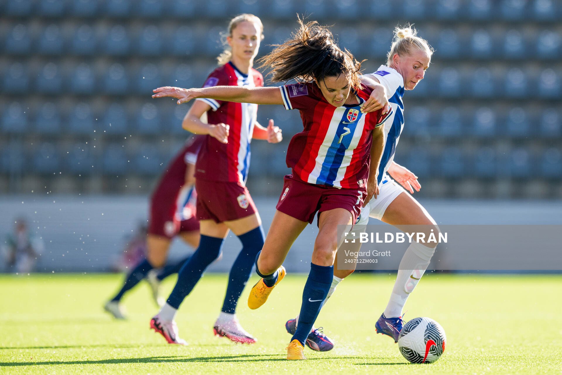 Ingrid Syrstad Engen of Norway and Eveliina Summanen of