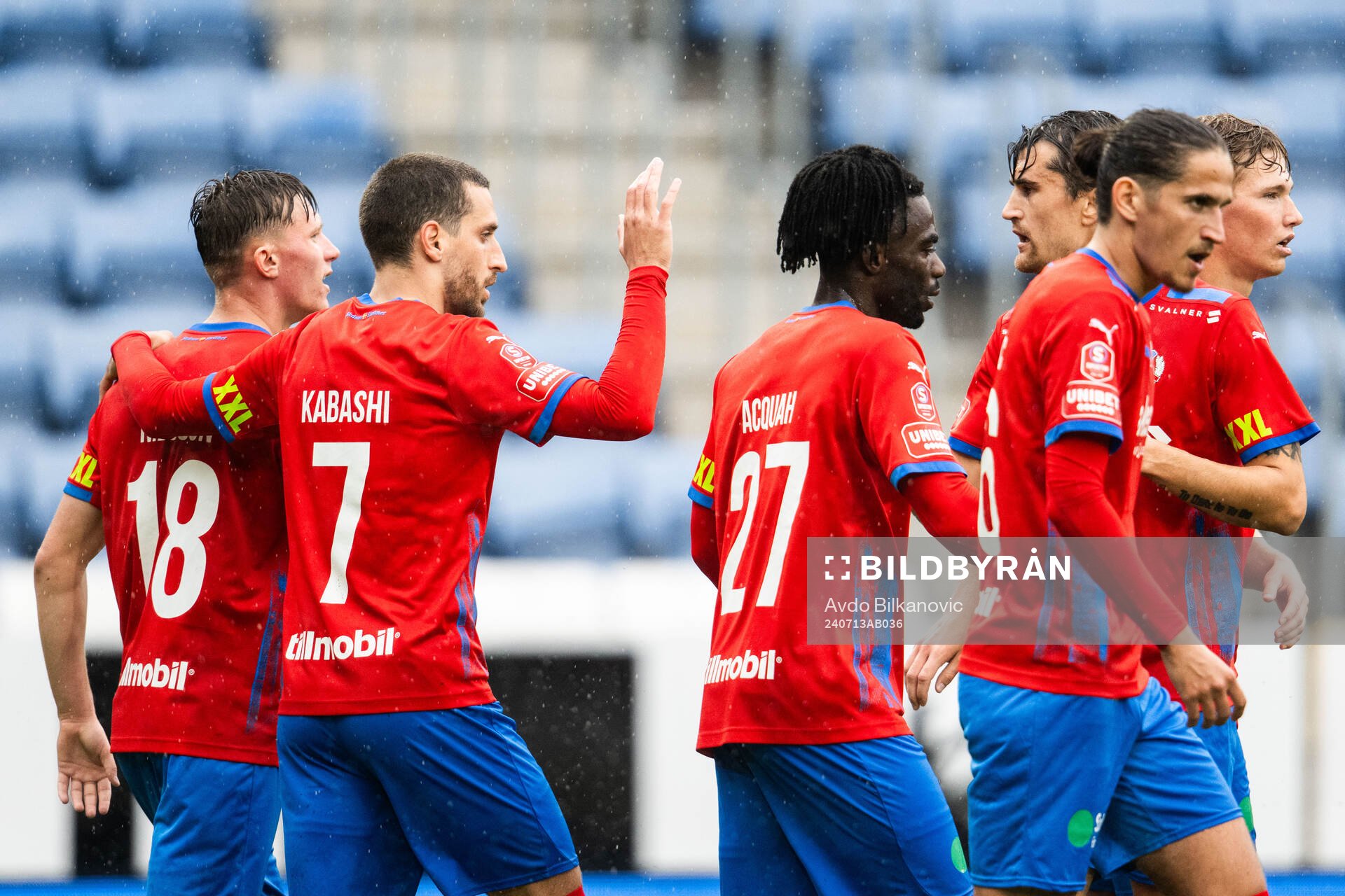 Helsingborgs Arian Kabashi jublar