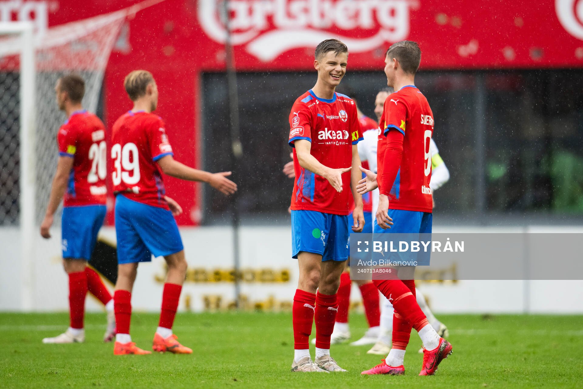 Helsingborgs Adrian Svanbäck och Taylor Silverholt