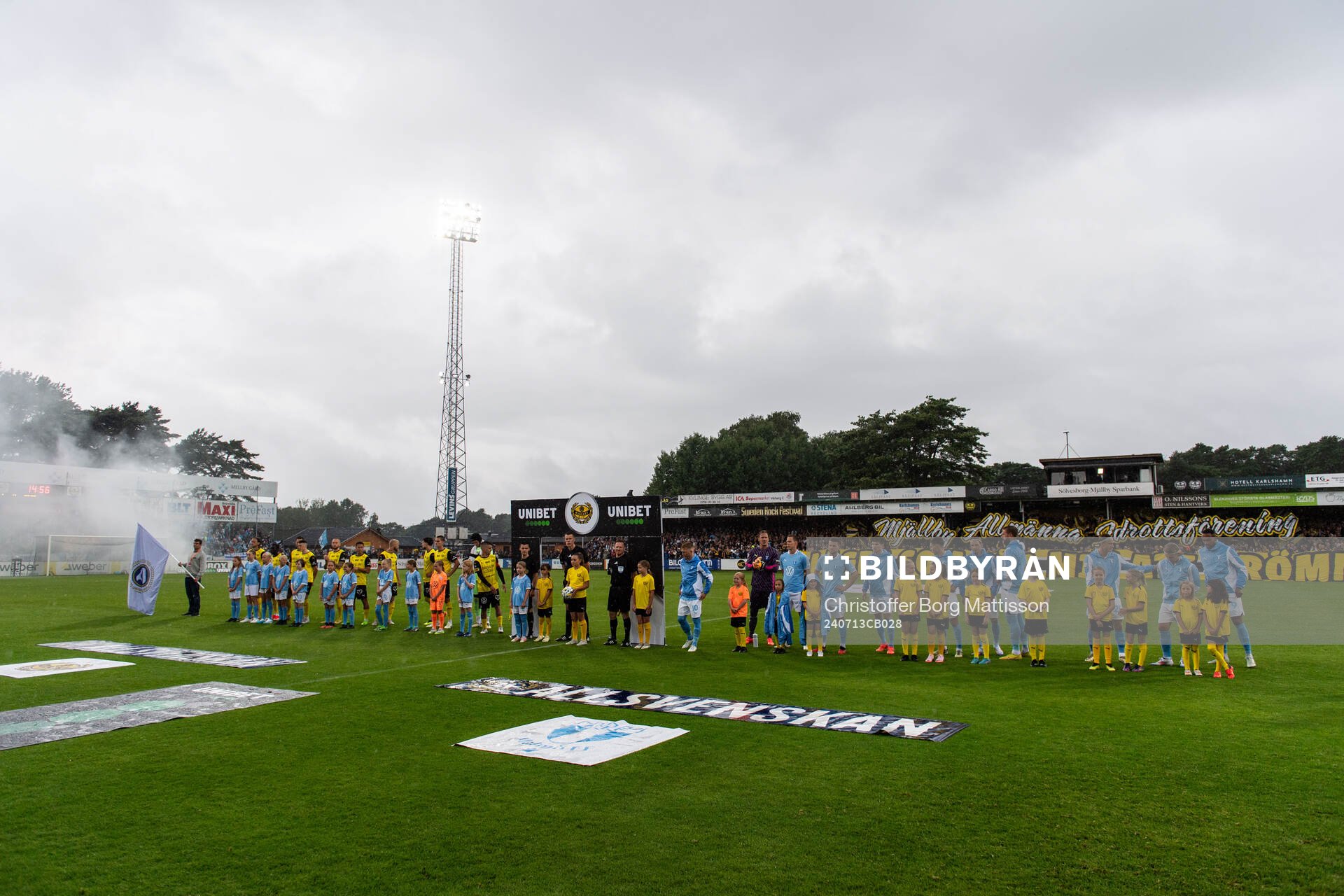Mjällbys och Malmö FFs spelare