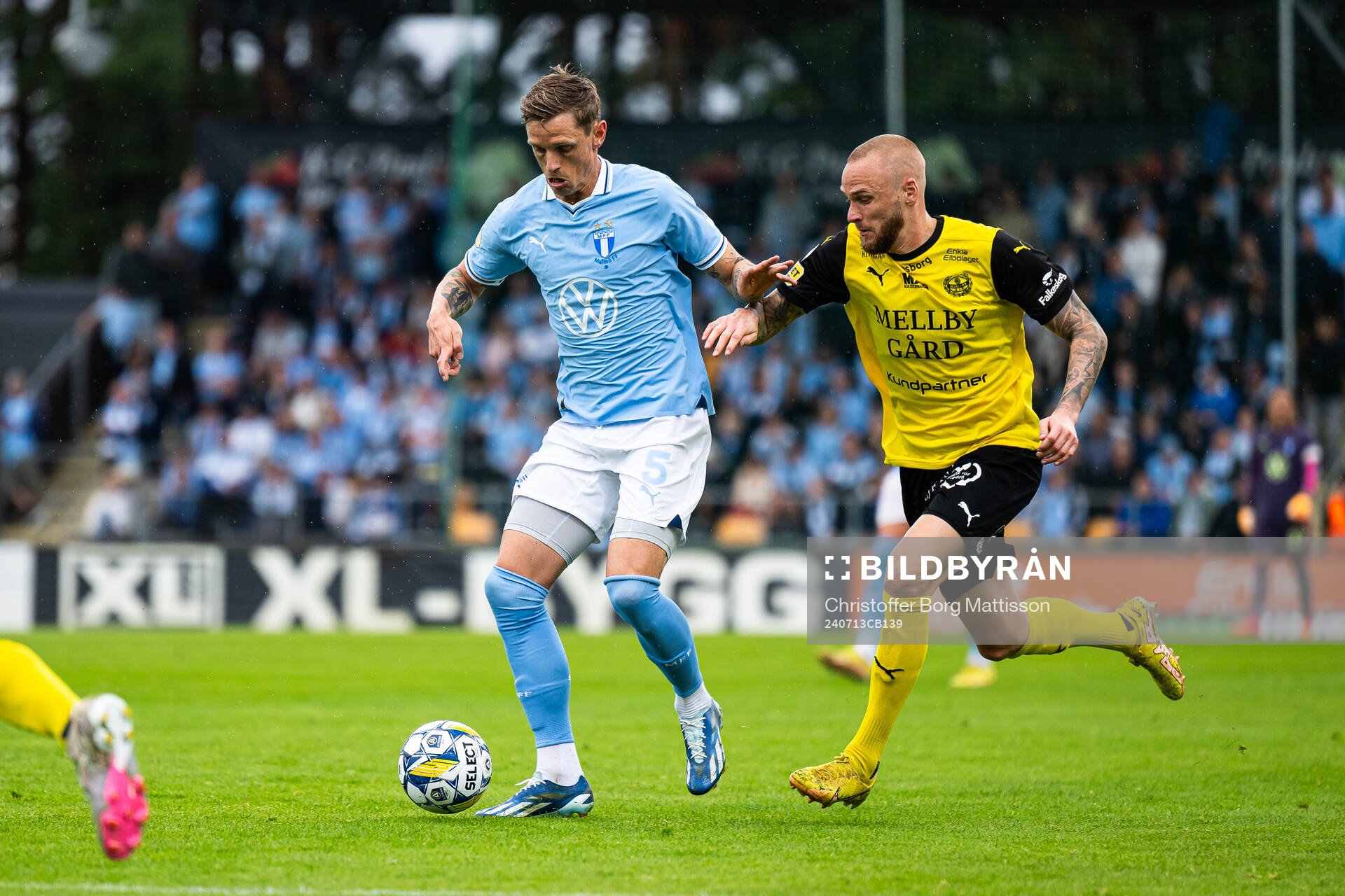 Malmö FFs Søren Rieks och Mjällbys Adam Ståhl