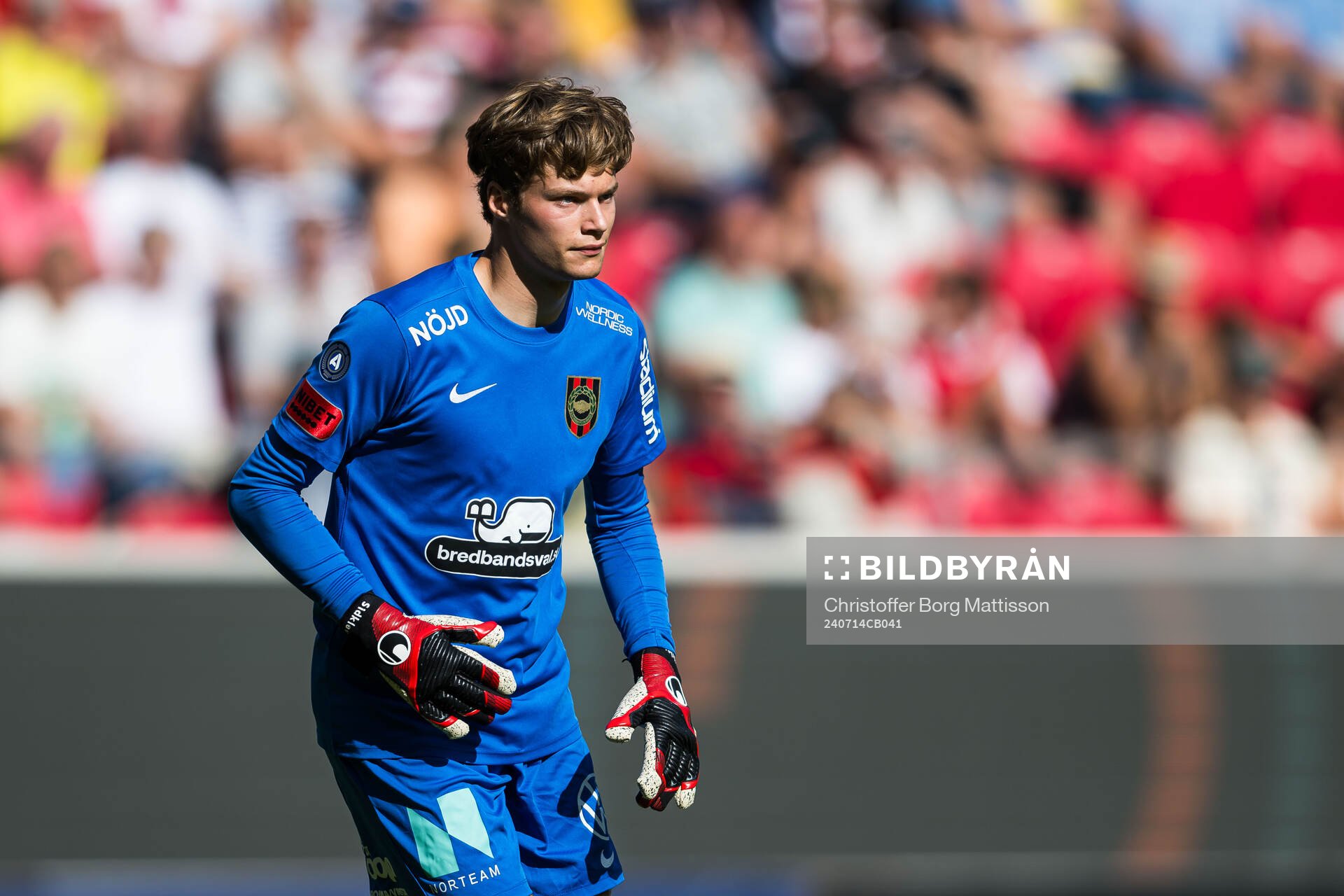 Brommapojkarnas målvakt Filip Sidklev