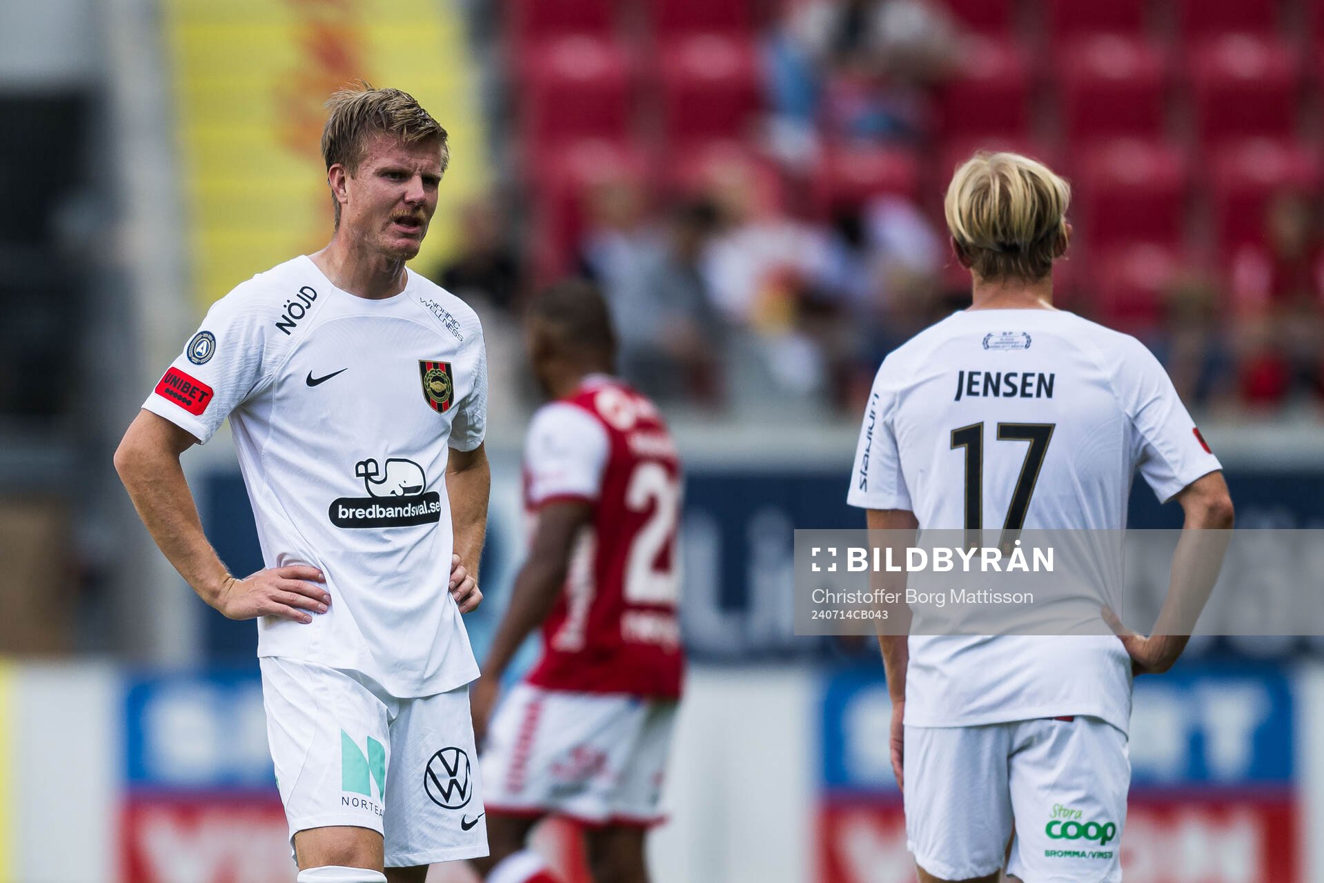 Brommapojkarnas Eric Björkander deppar