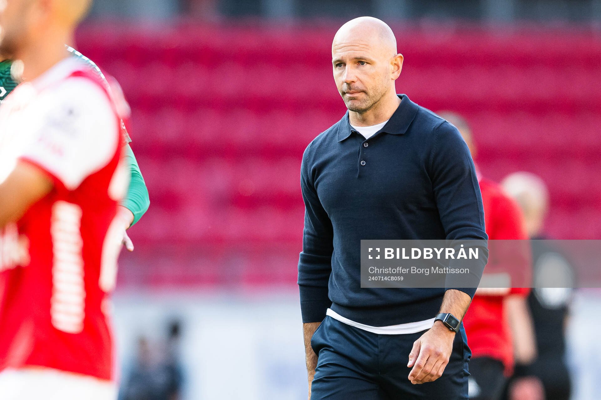 Kalmars tränare Stefan Larsson deppar