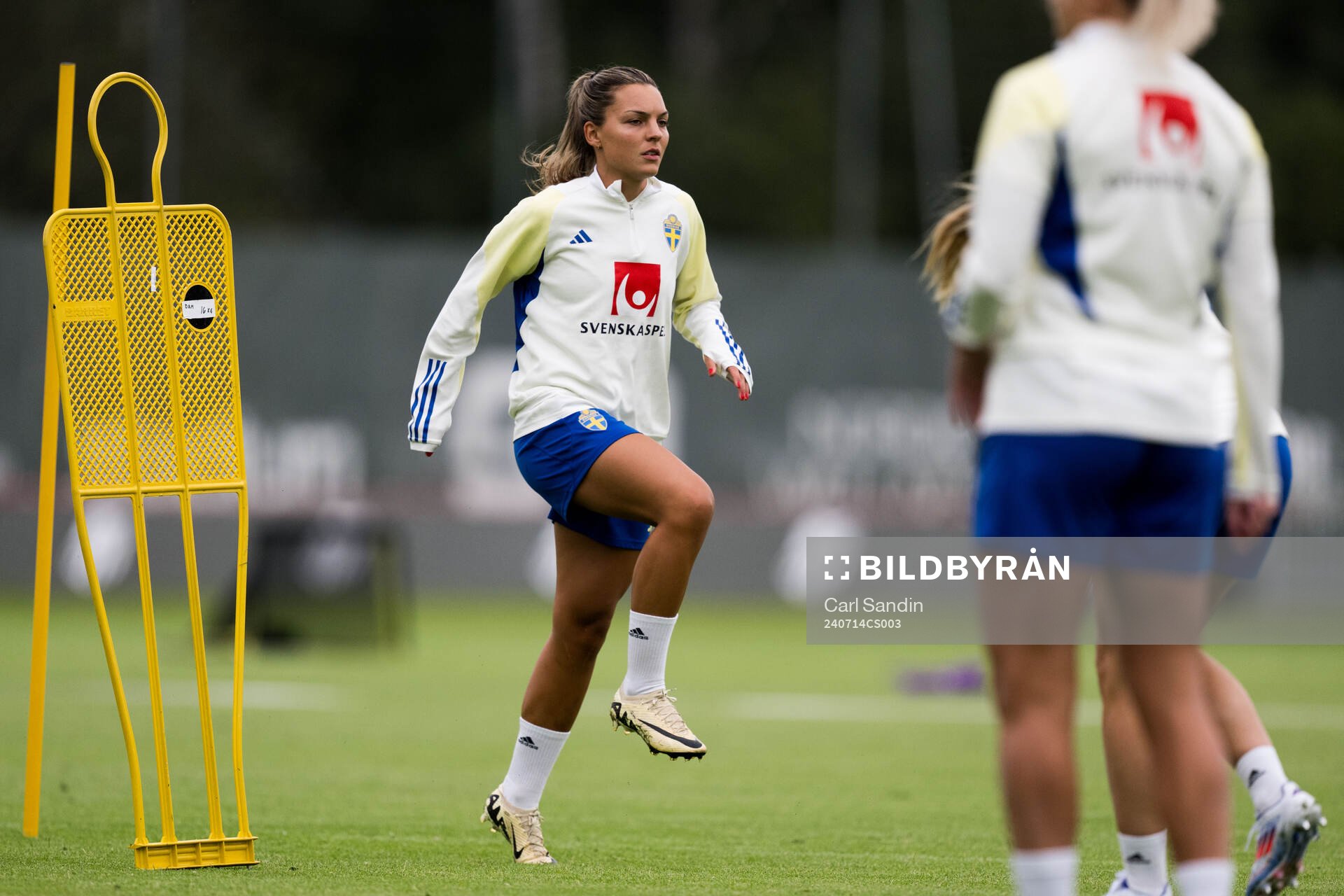 Johanna Rytting Kaneryd of Sweden during a training session with the Swedish Women’s national football team on July 14, 2024 in Gothenburg. 