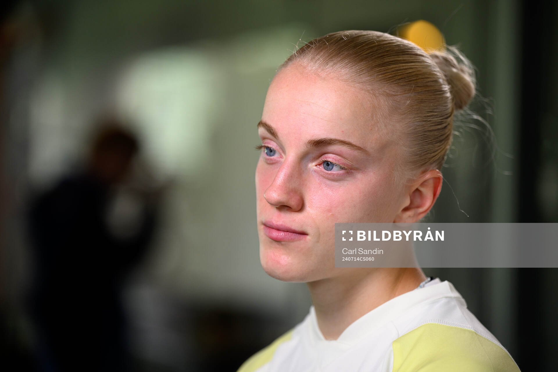 Anna Sandberg is being interviewed