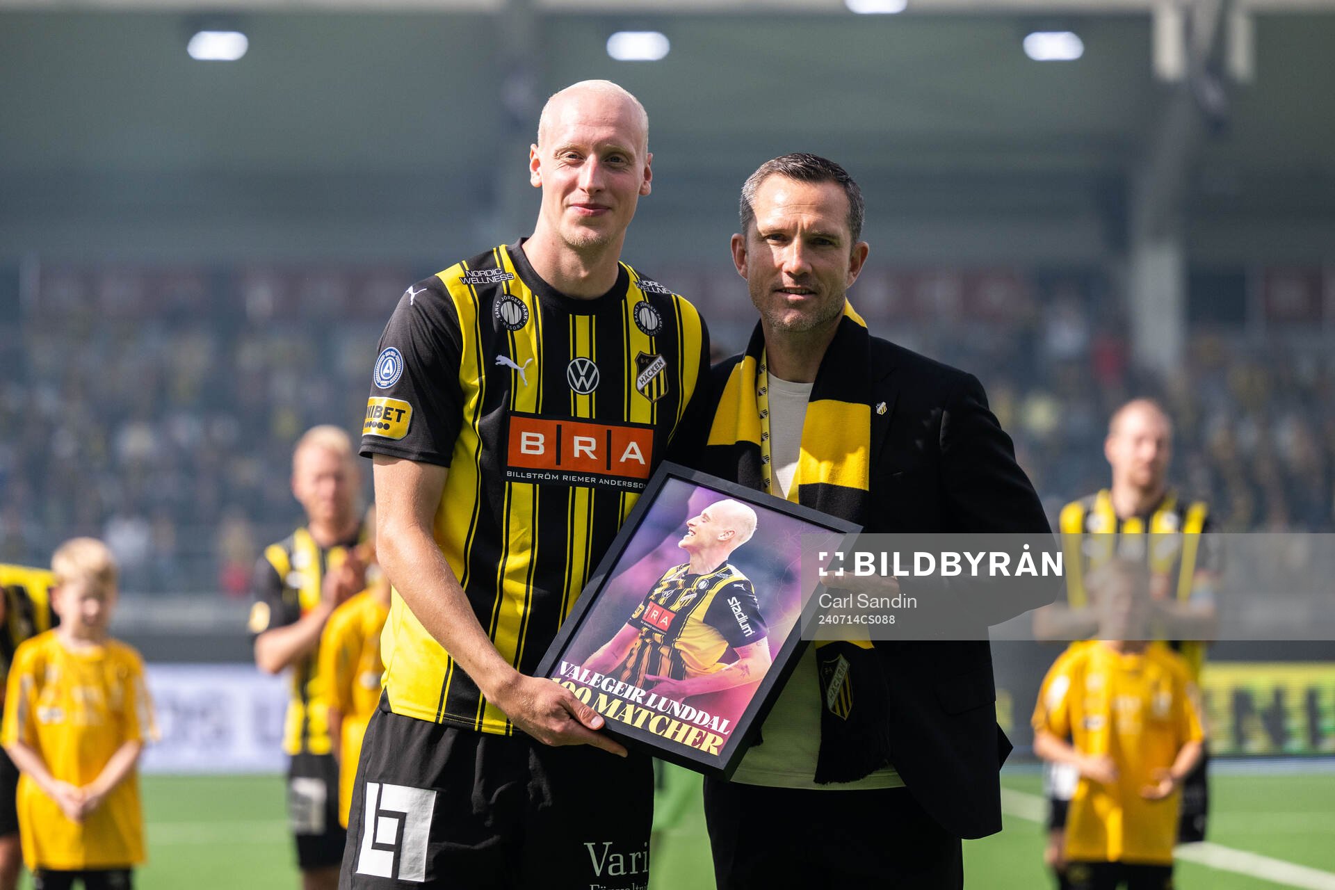 Häckens Valgeir Lunddal hyllas för 100 matcher av